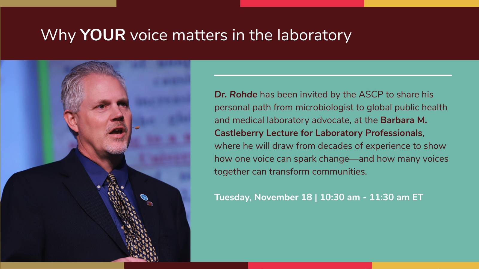 Dr. Rohde ASCP Invitation