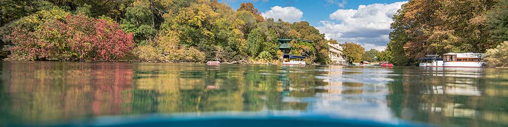 View of Spring Lake from the water