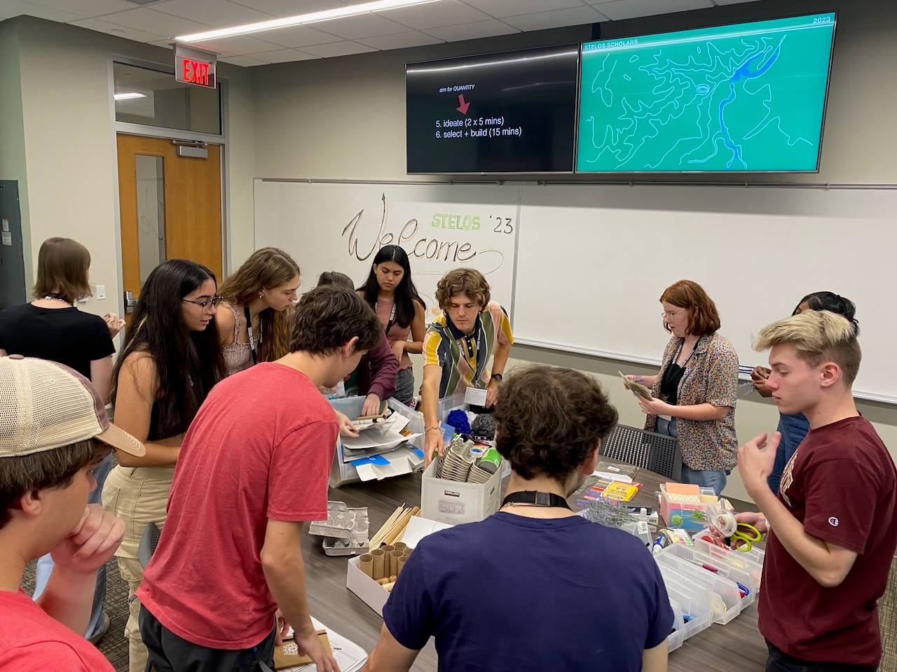 Stelos students during a workshop.