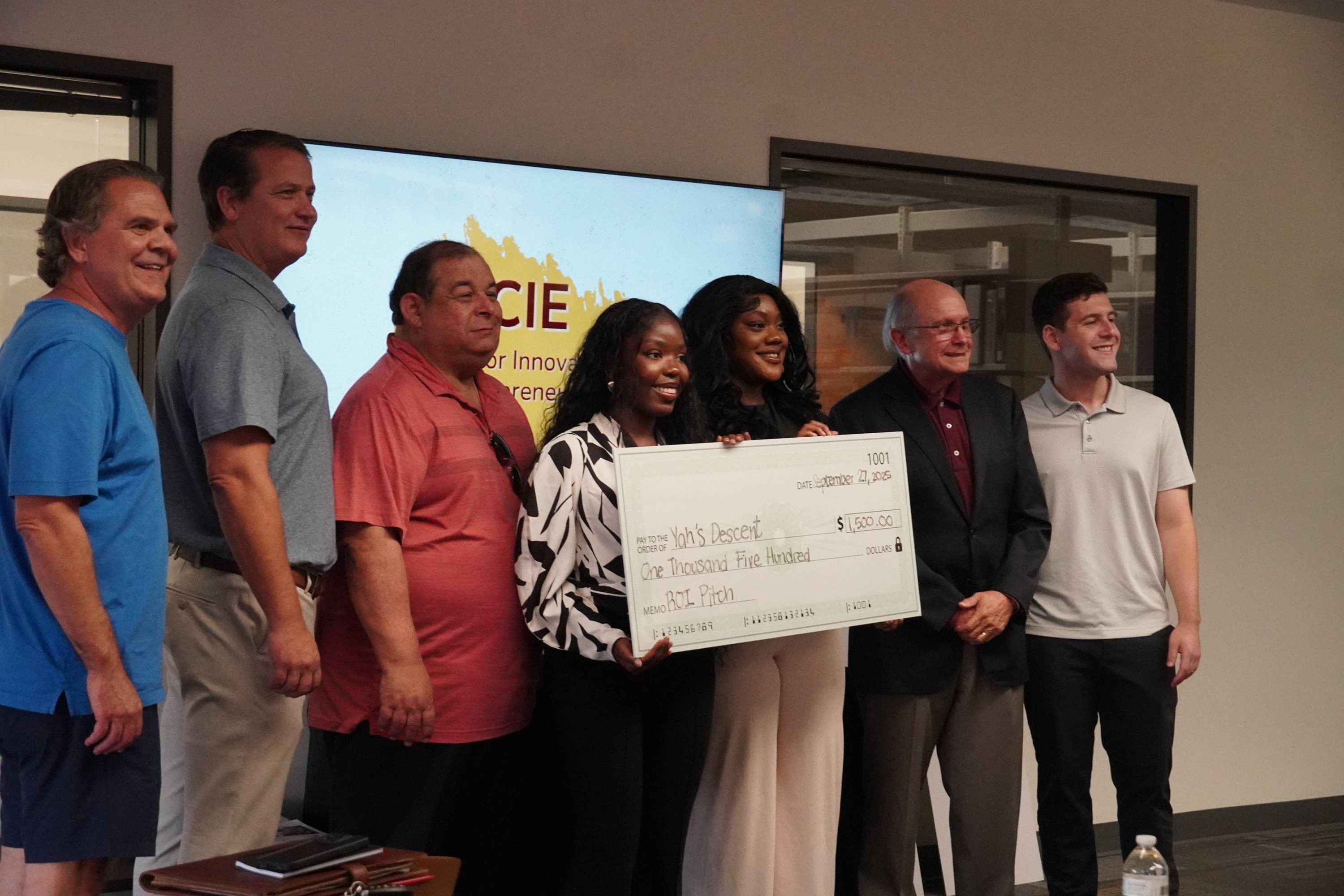 Third place winners for ROI Pitch competition.