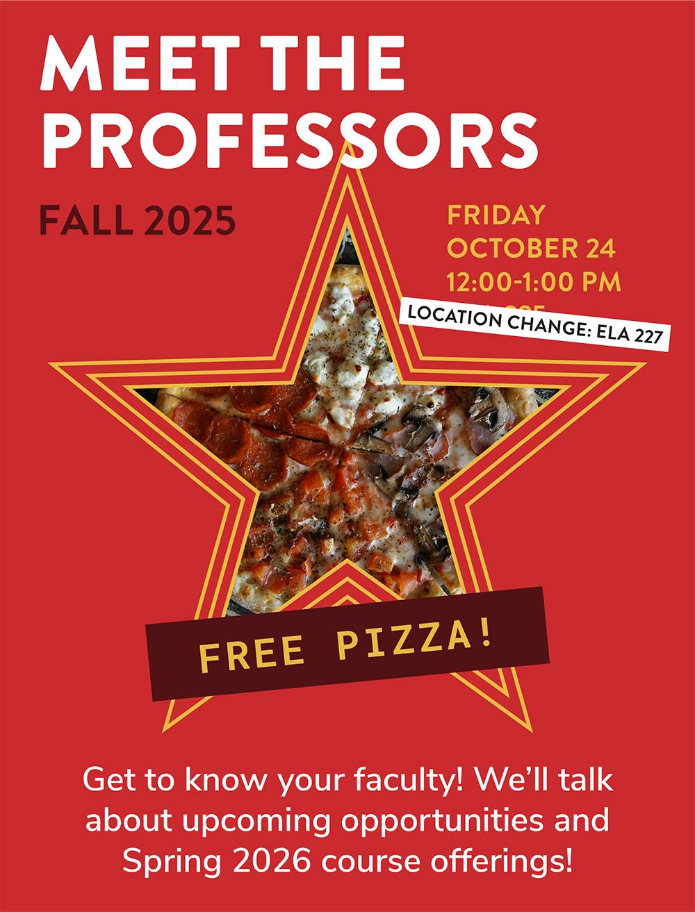 Meet the Professors event