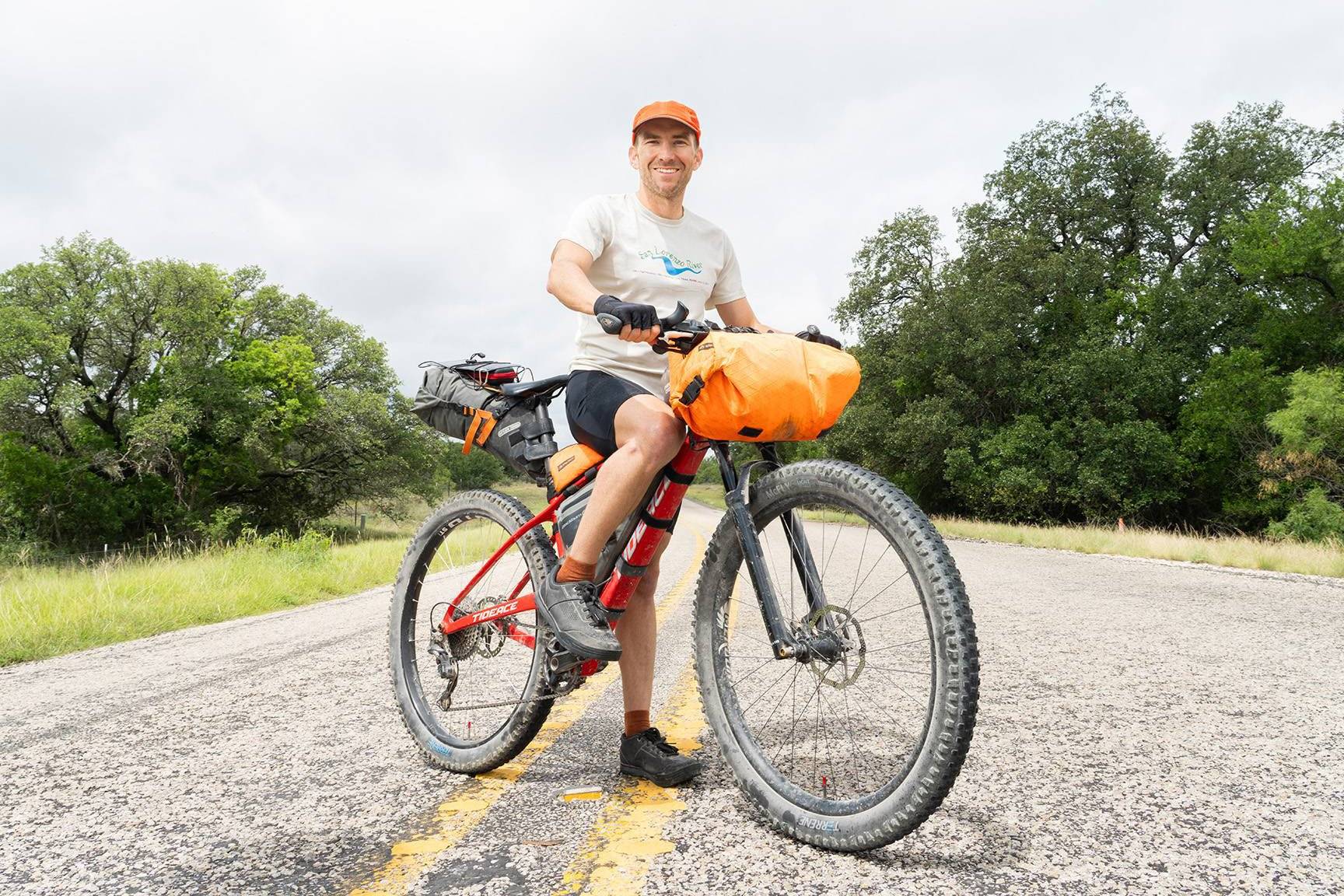 Rob Landauer on a bike