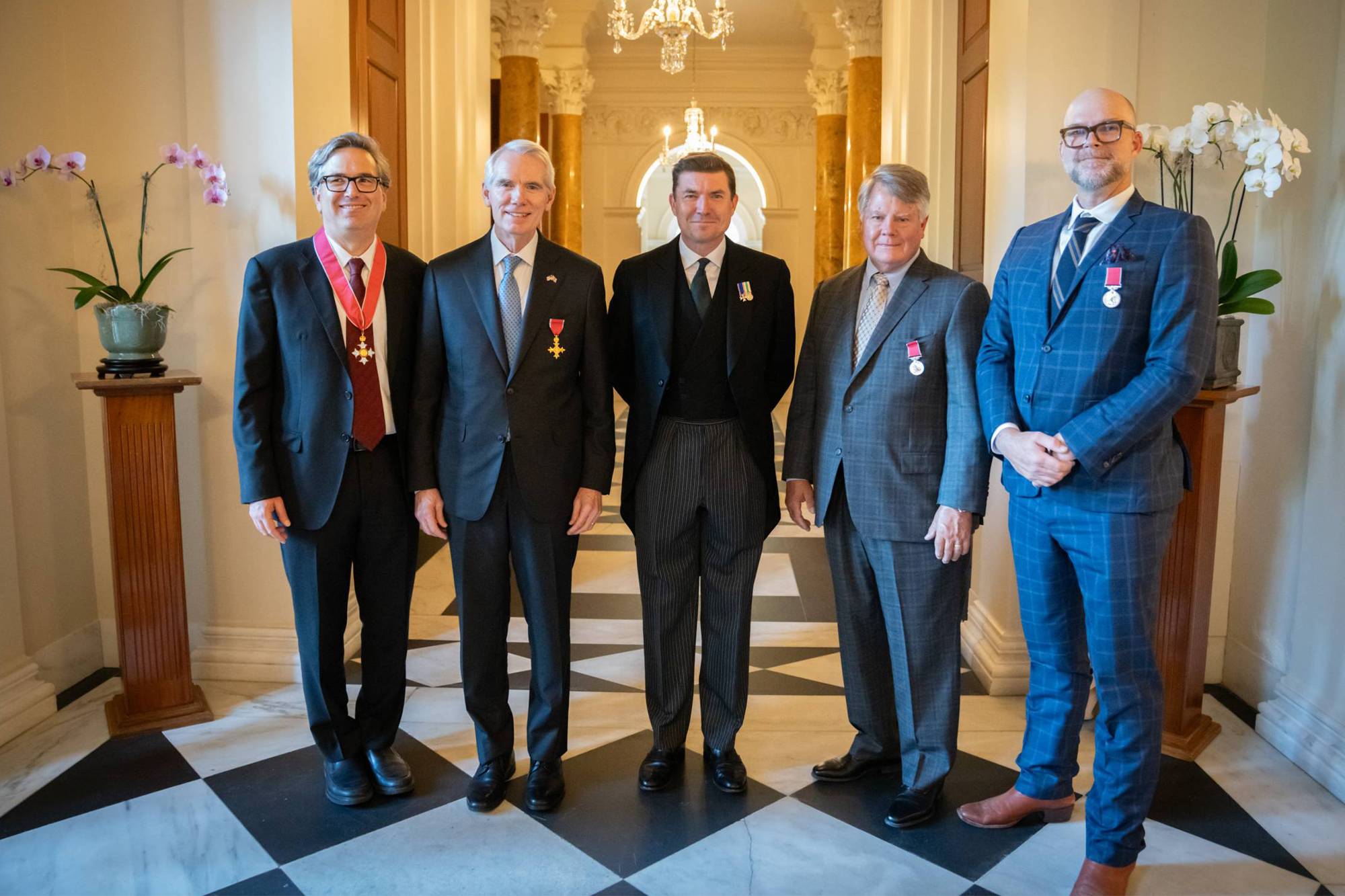 Will Wright with other British Empire awardees