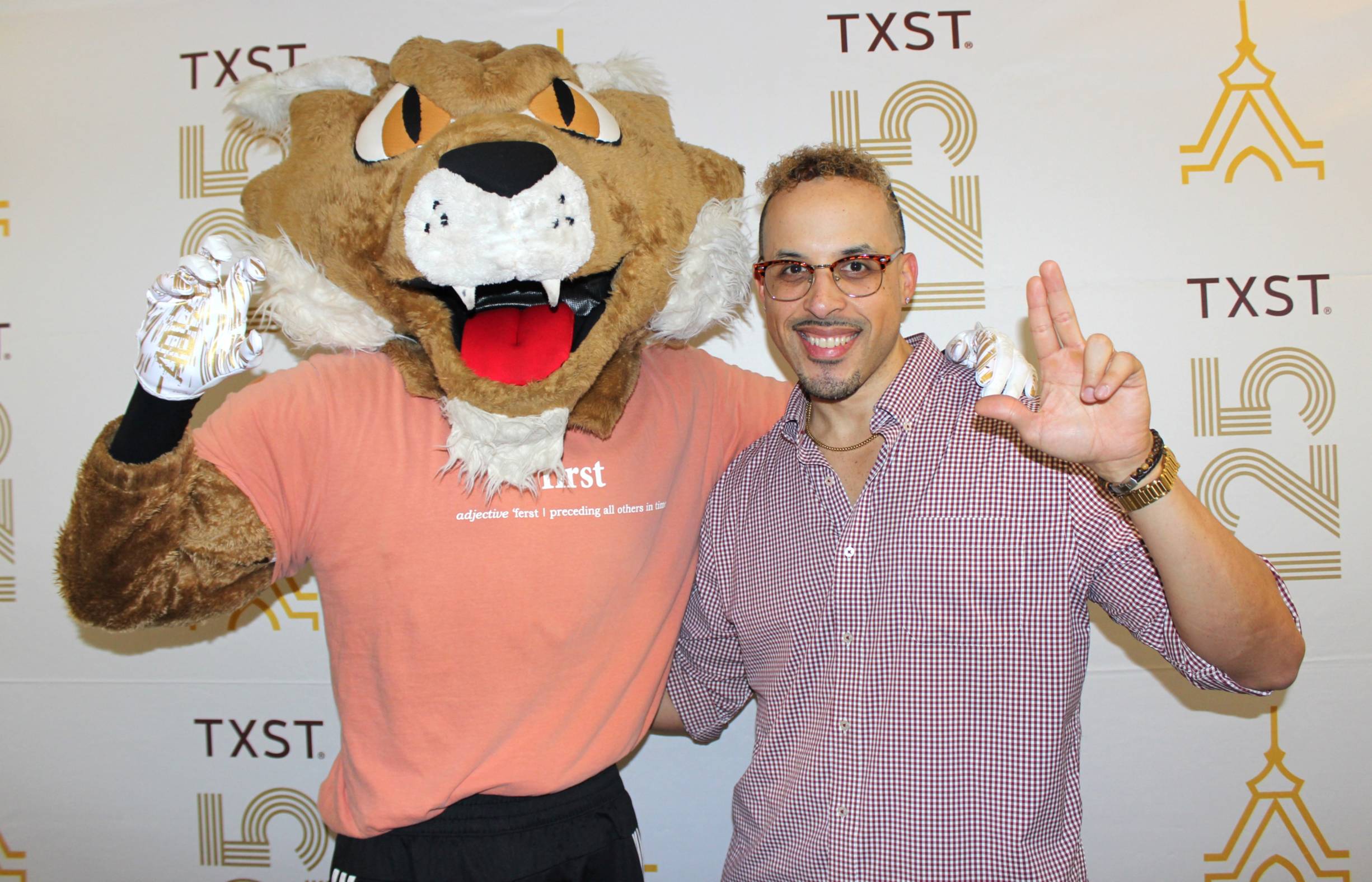 Person posing with Boko 