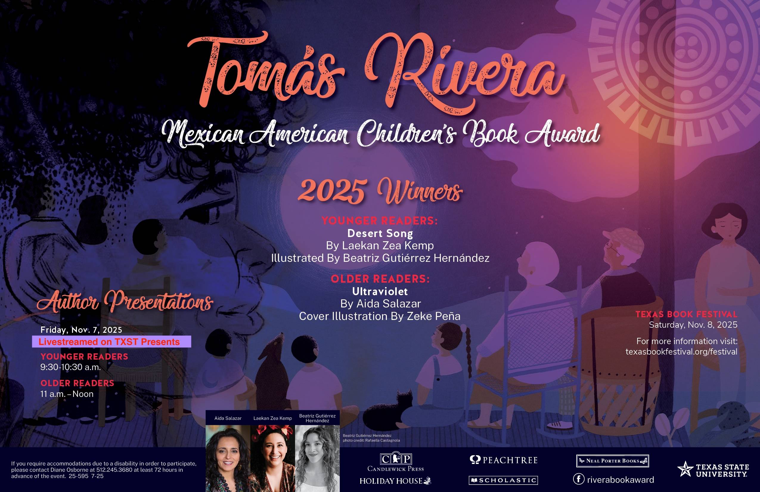 Tomas Rivera 2024 Book Winners