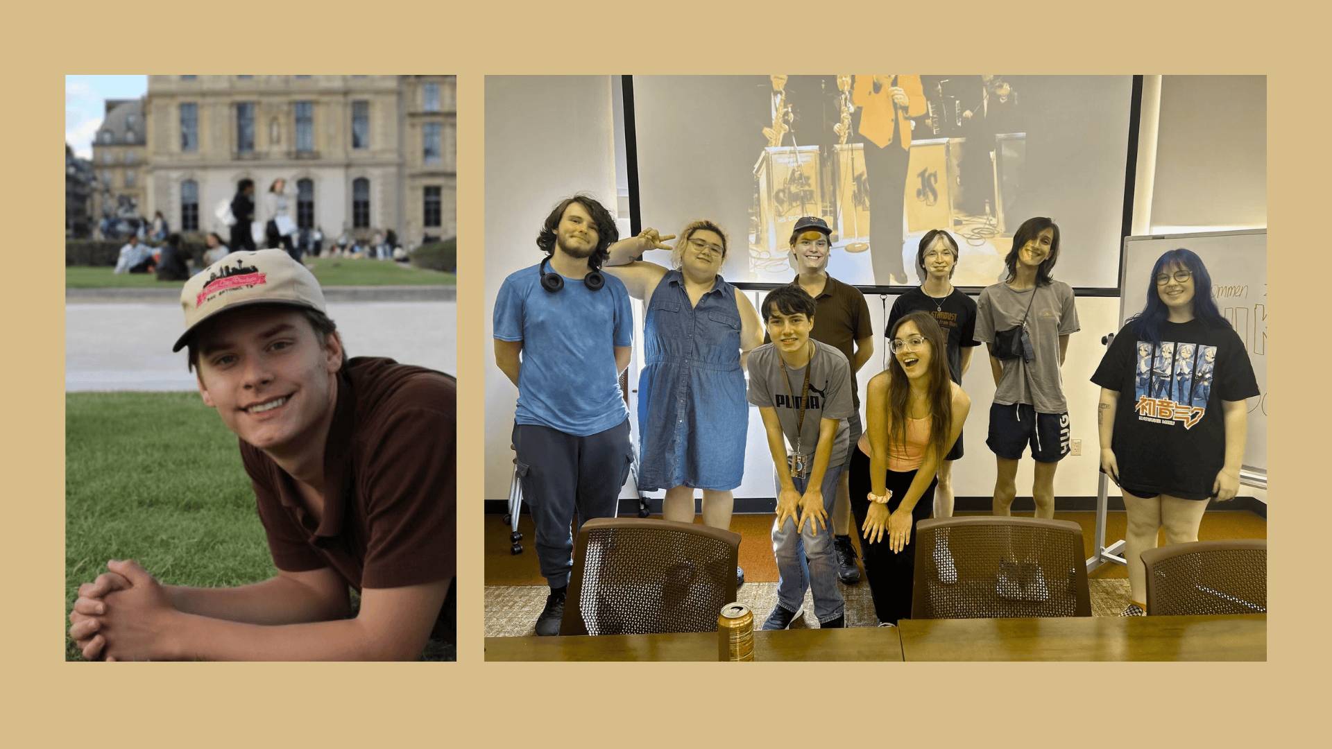 Connor Havens, double major in German and Religious Studies, shares research on Texas German community