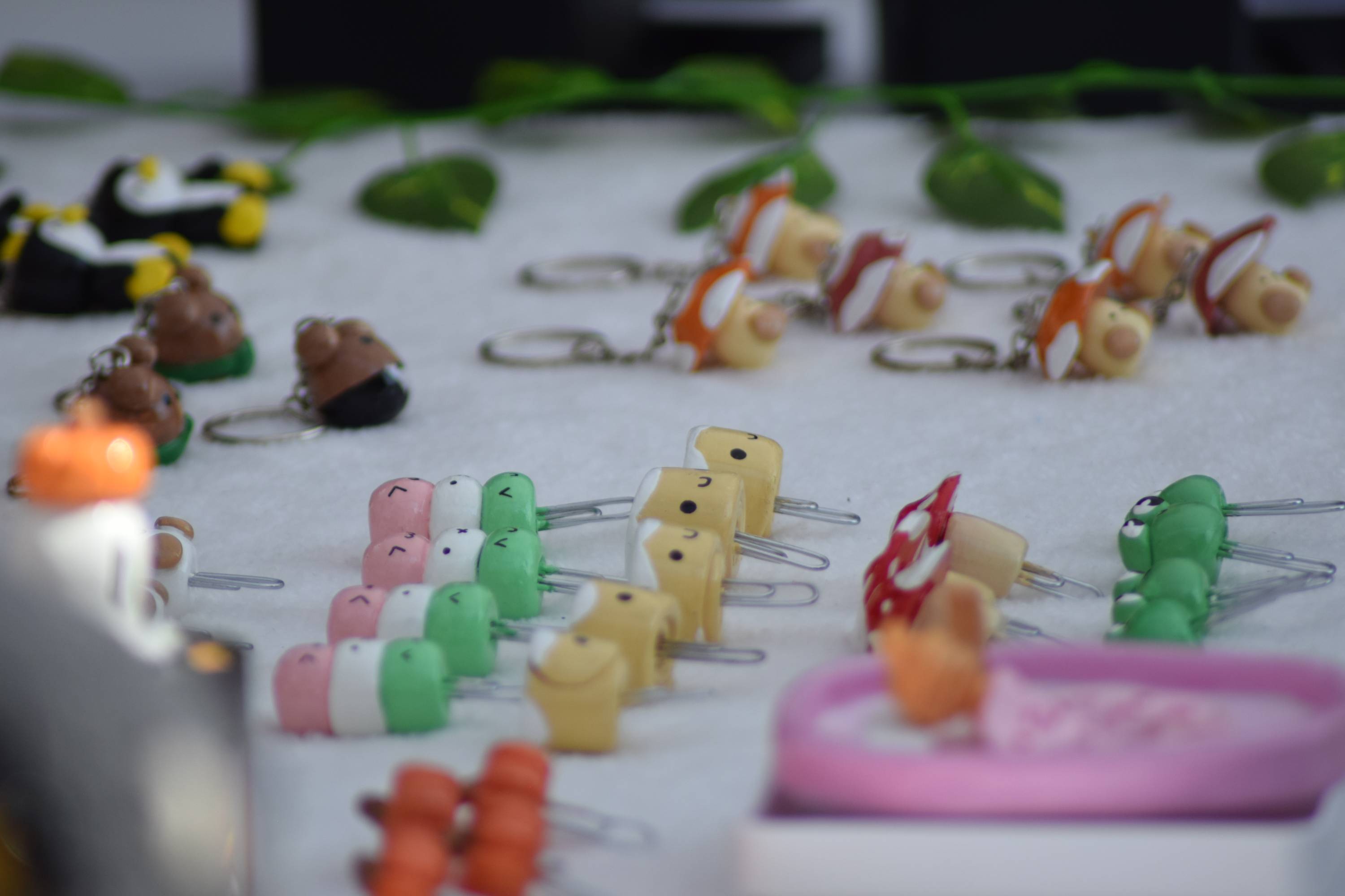 Products at Kayla's Crafts booth at the Bobcat Bazaar.