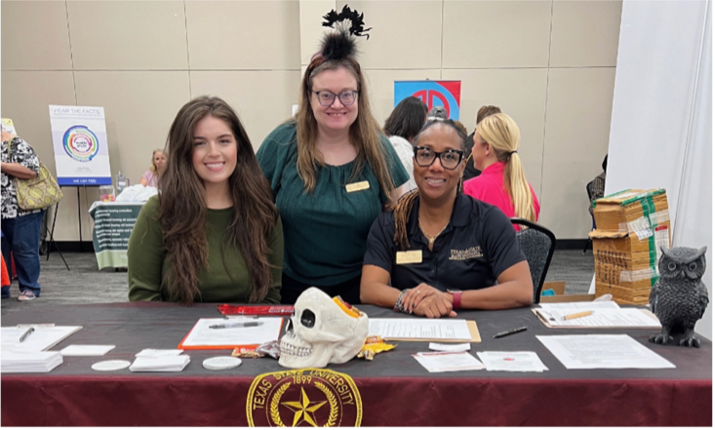‎ARIA hosted a table that featured aging research taking place at TXST