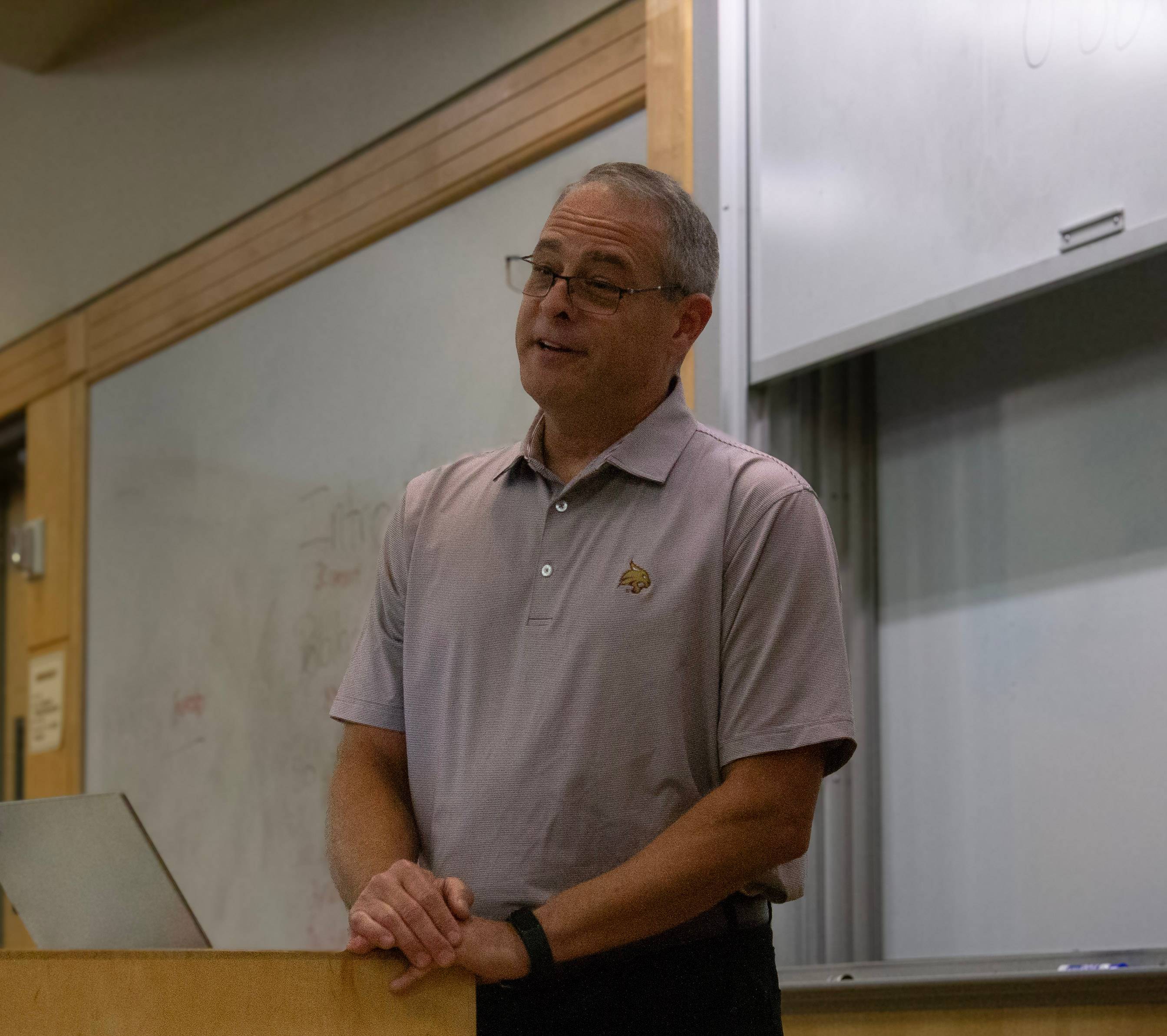 Man giving a presentation at the Ignite 2.0 event last November.