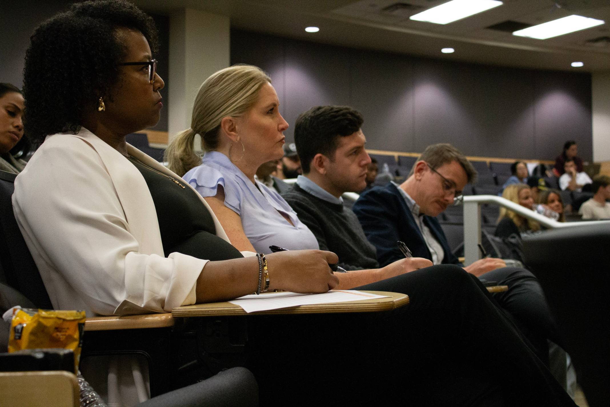 Judges listening at the Ignite 2.0 event in November 2024.