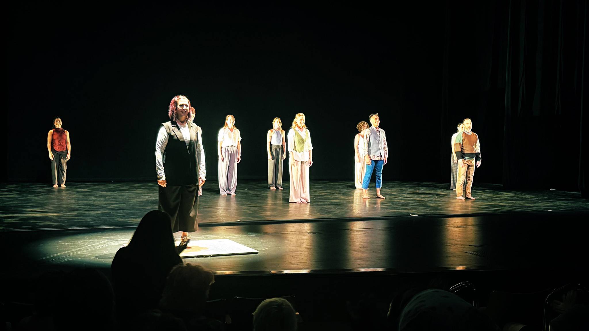 Dance faculty members perform on stage during their annual showcase.