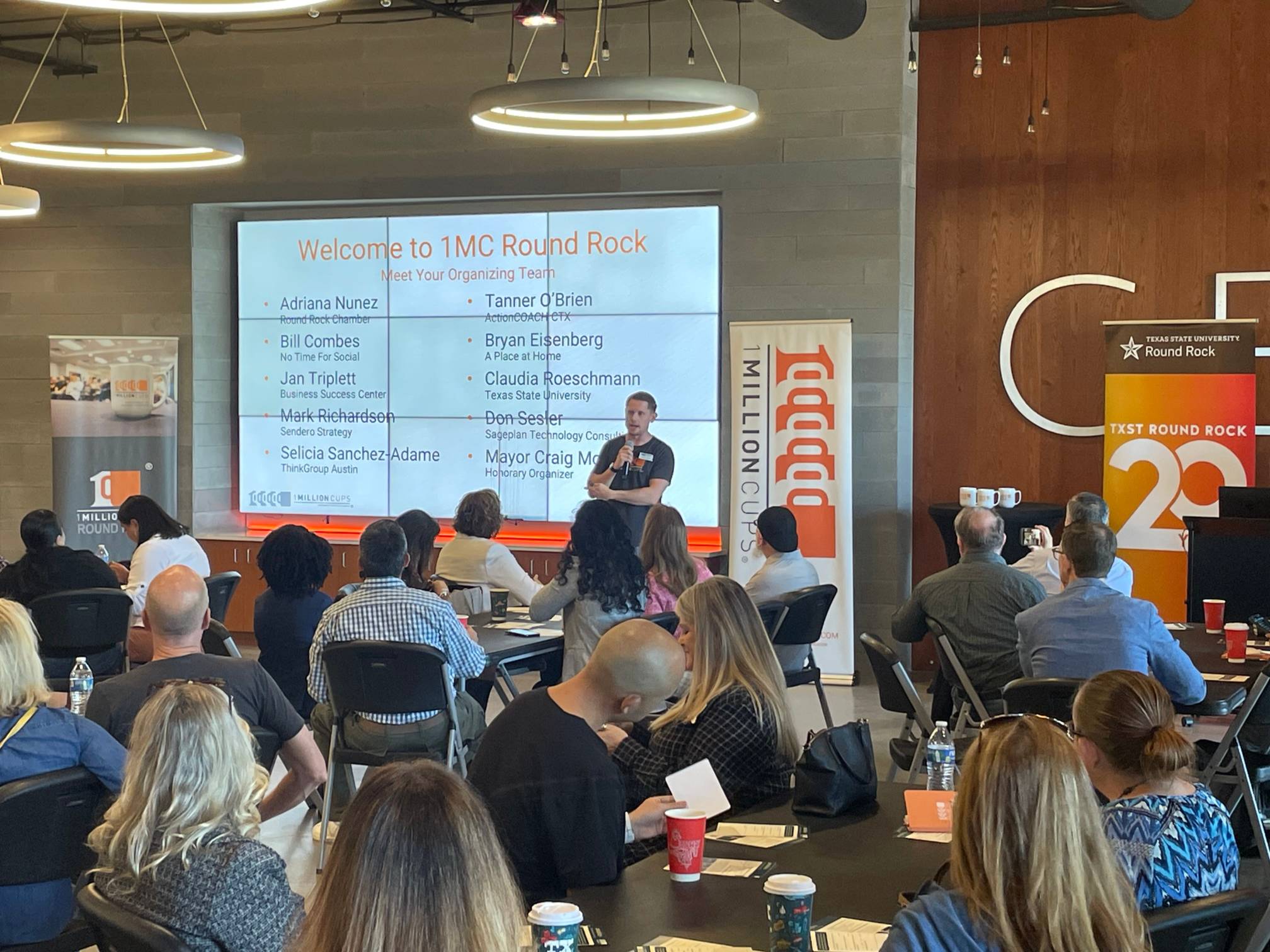 speaker on the stage