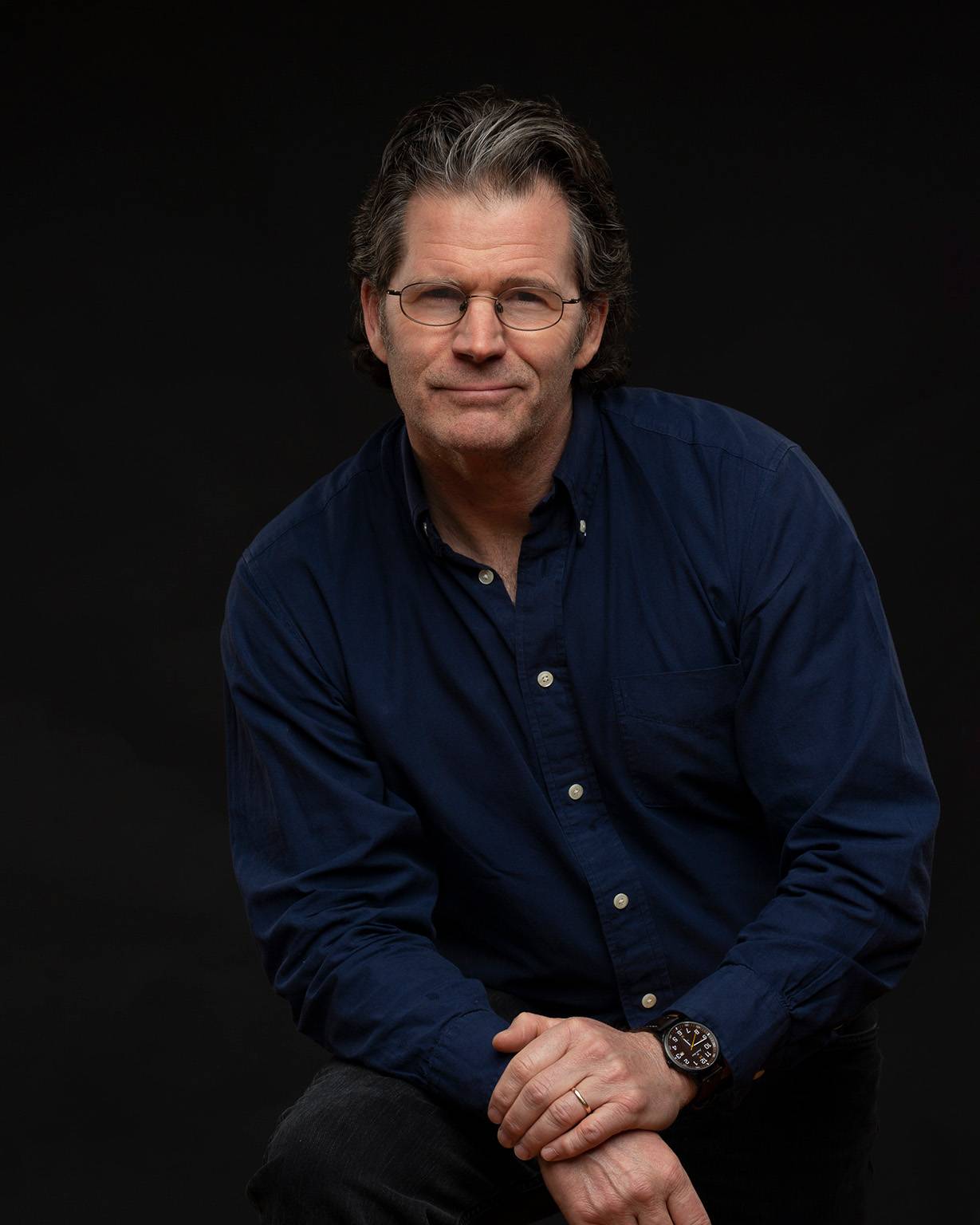 Portrait of author Andre Dubus