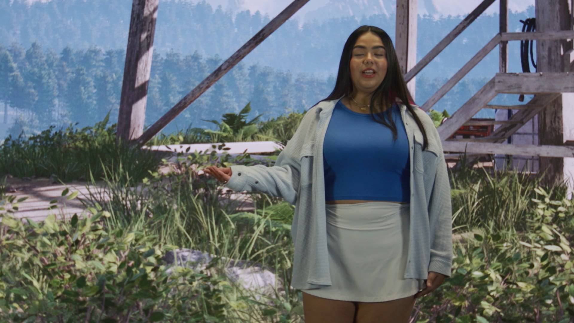 A video advertising the virtual production studio