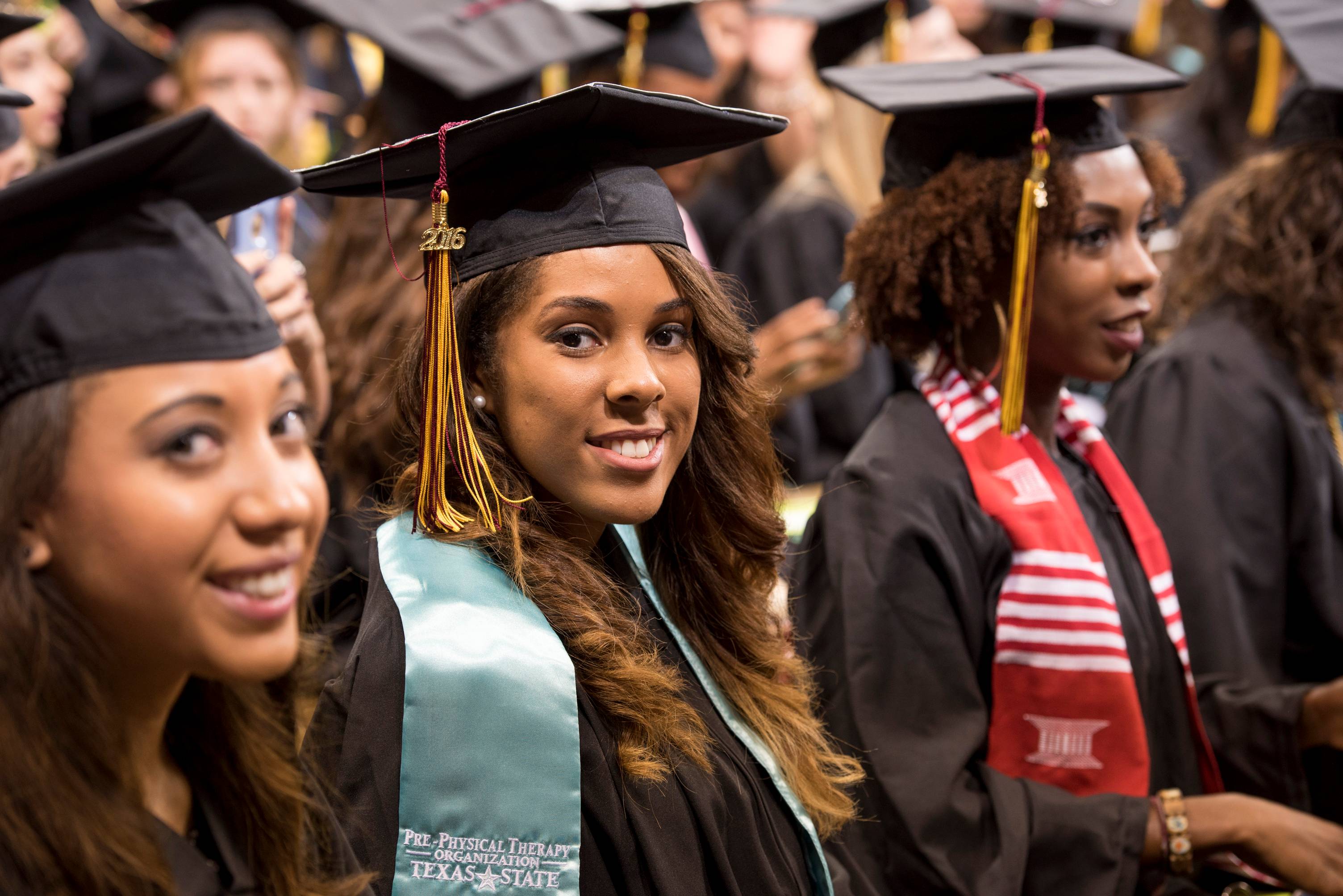 Students at Commencement