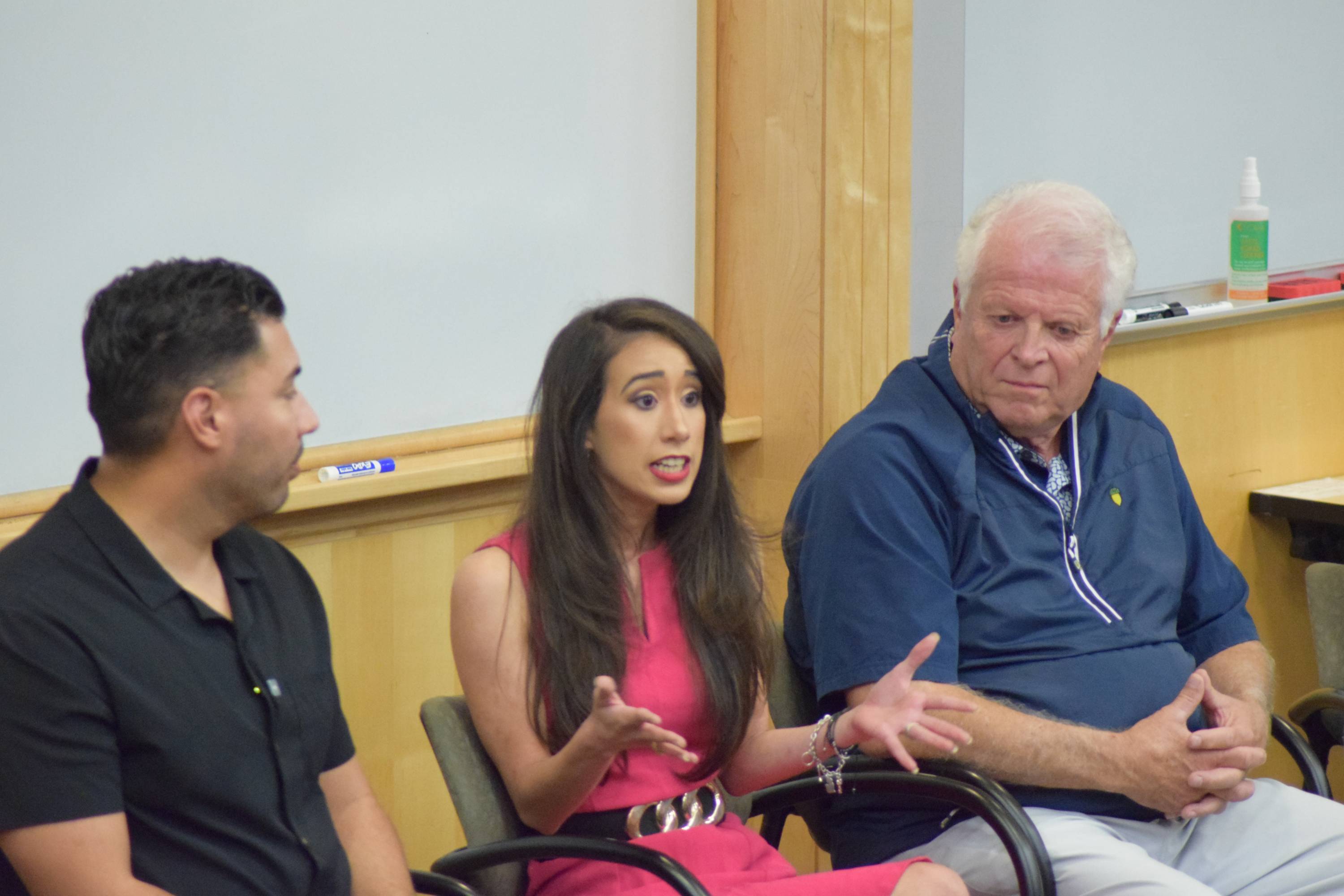 Christina Jovanna Olivarez speaking on the panel on the second day of Ignite 3.0.