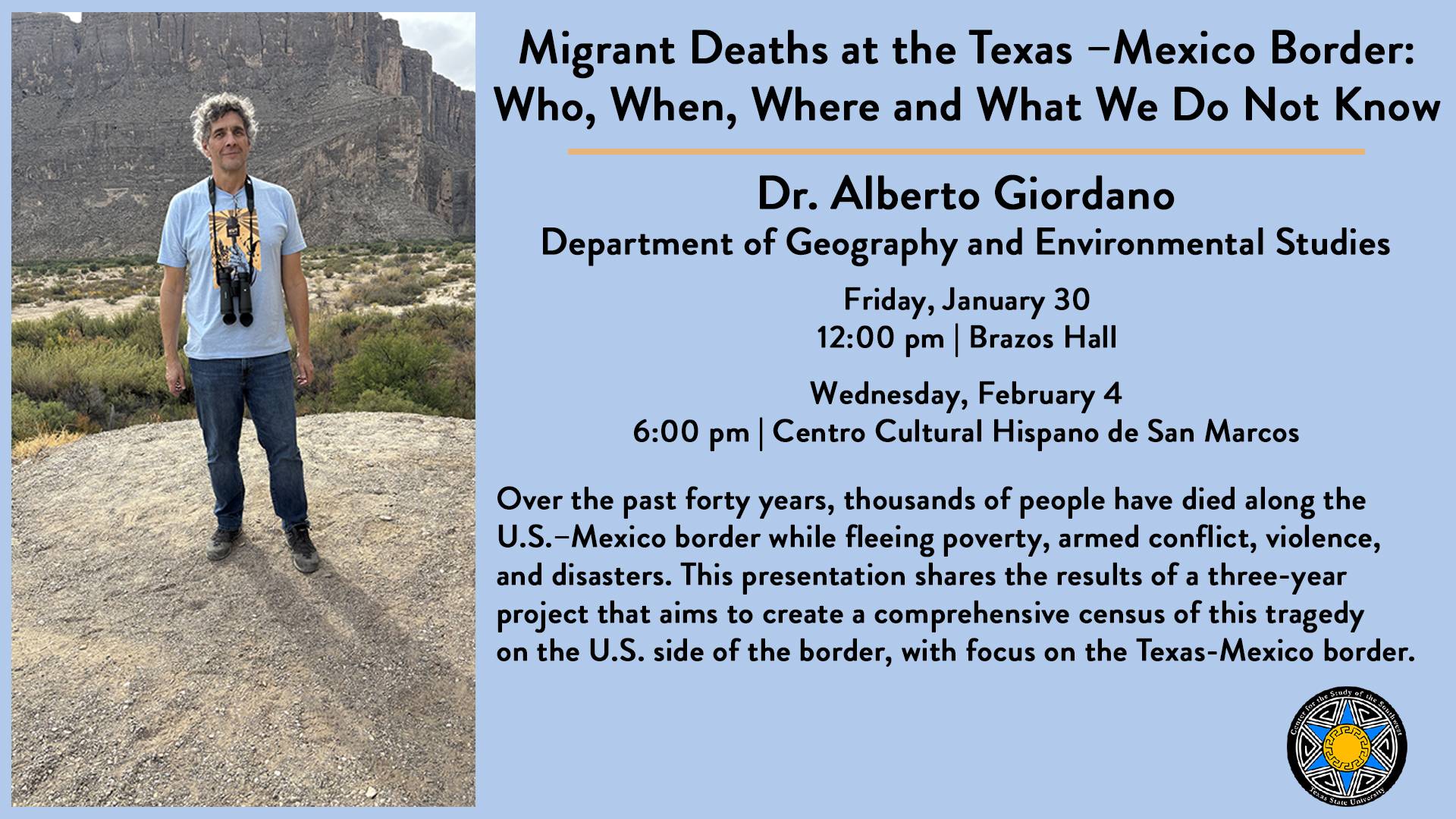 Migrant Deaths at the TX-Mexico Border