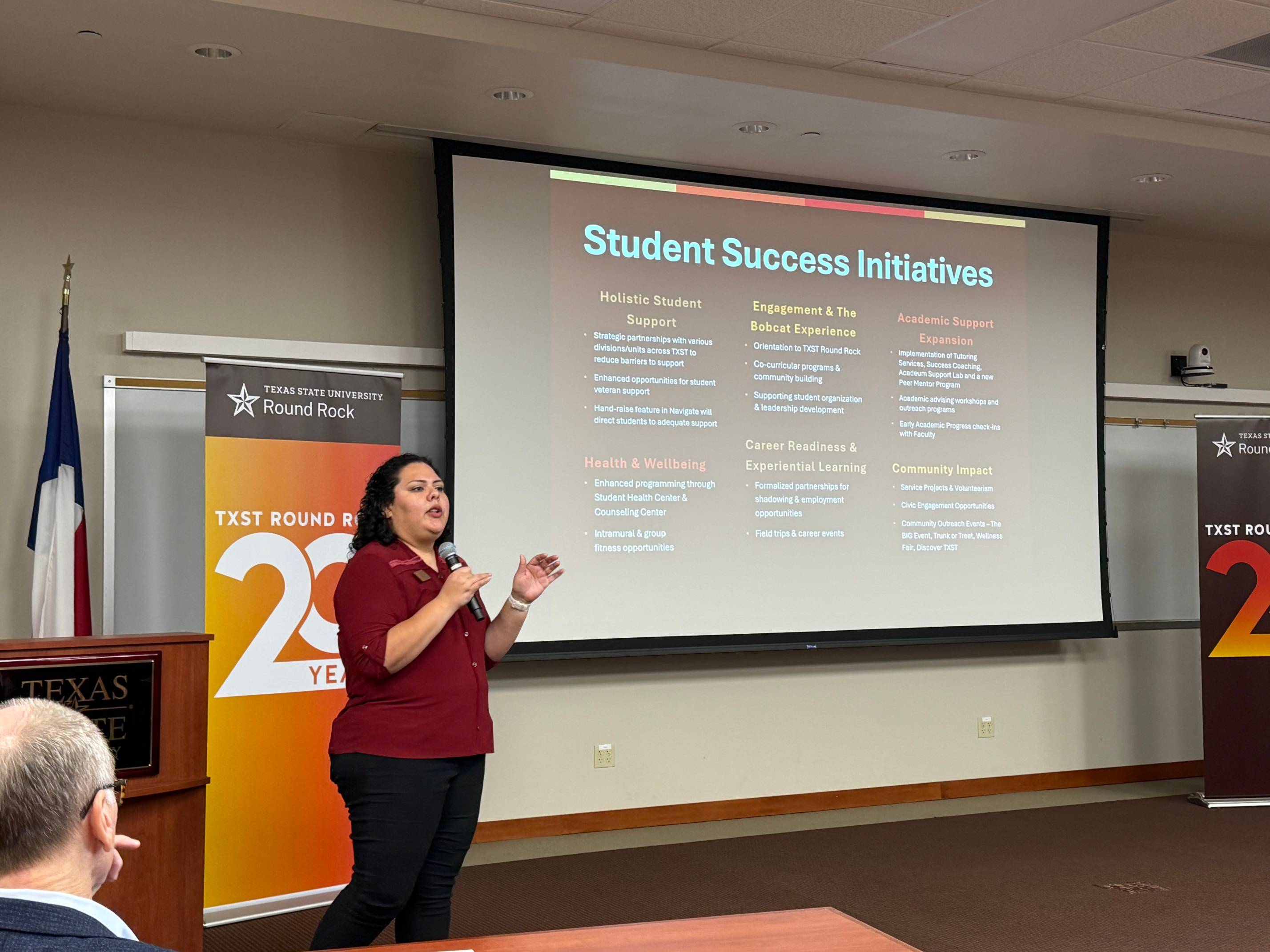 student success presenting
