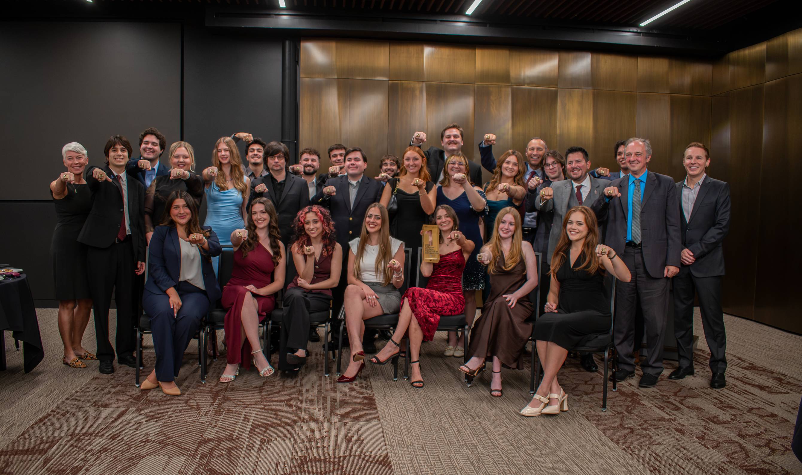 NSAC team posing after win