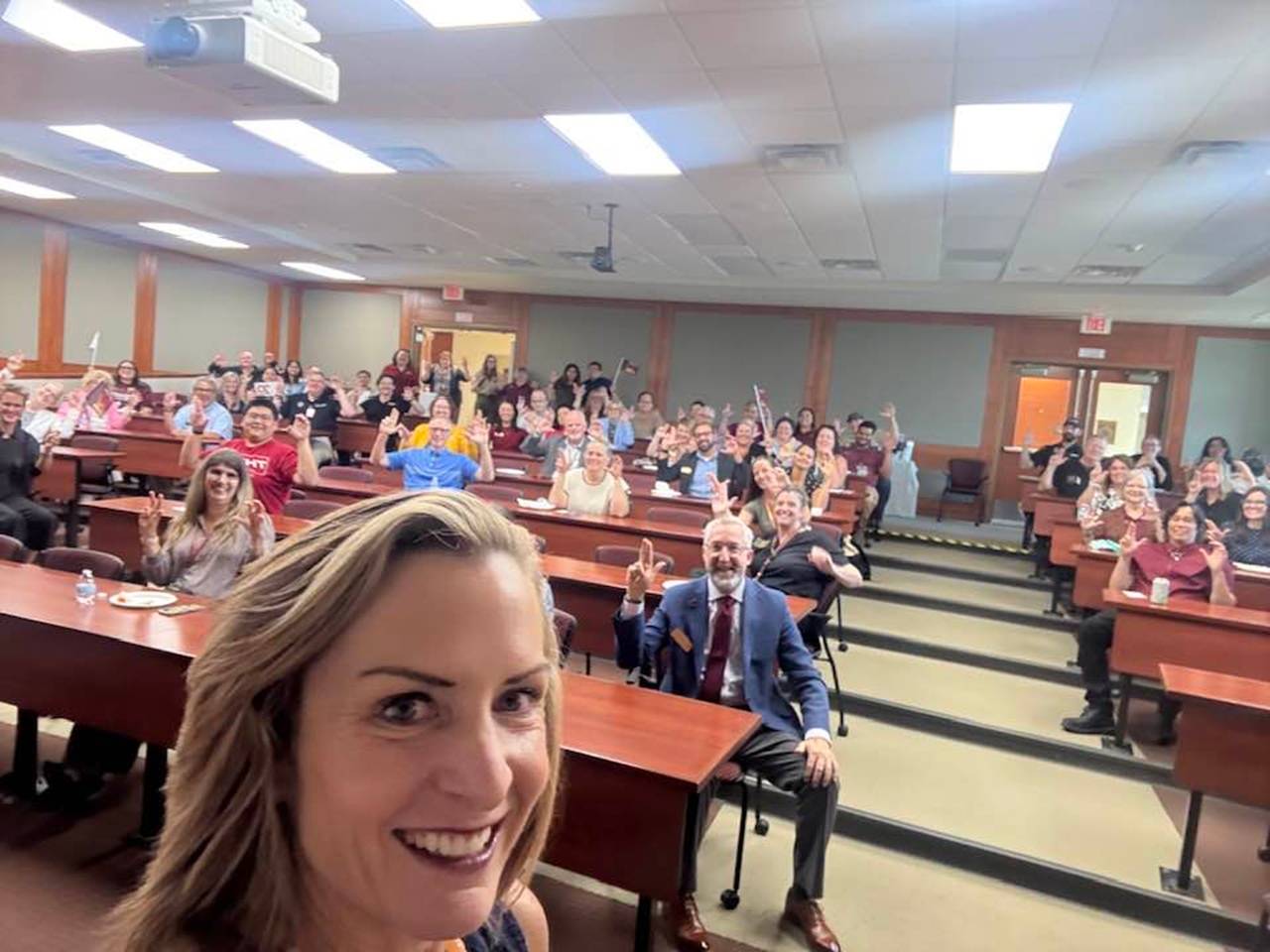 selfie with the audience