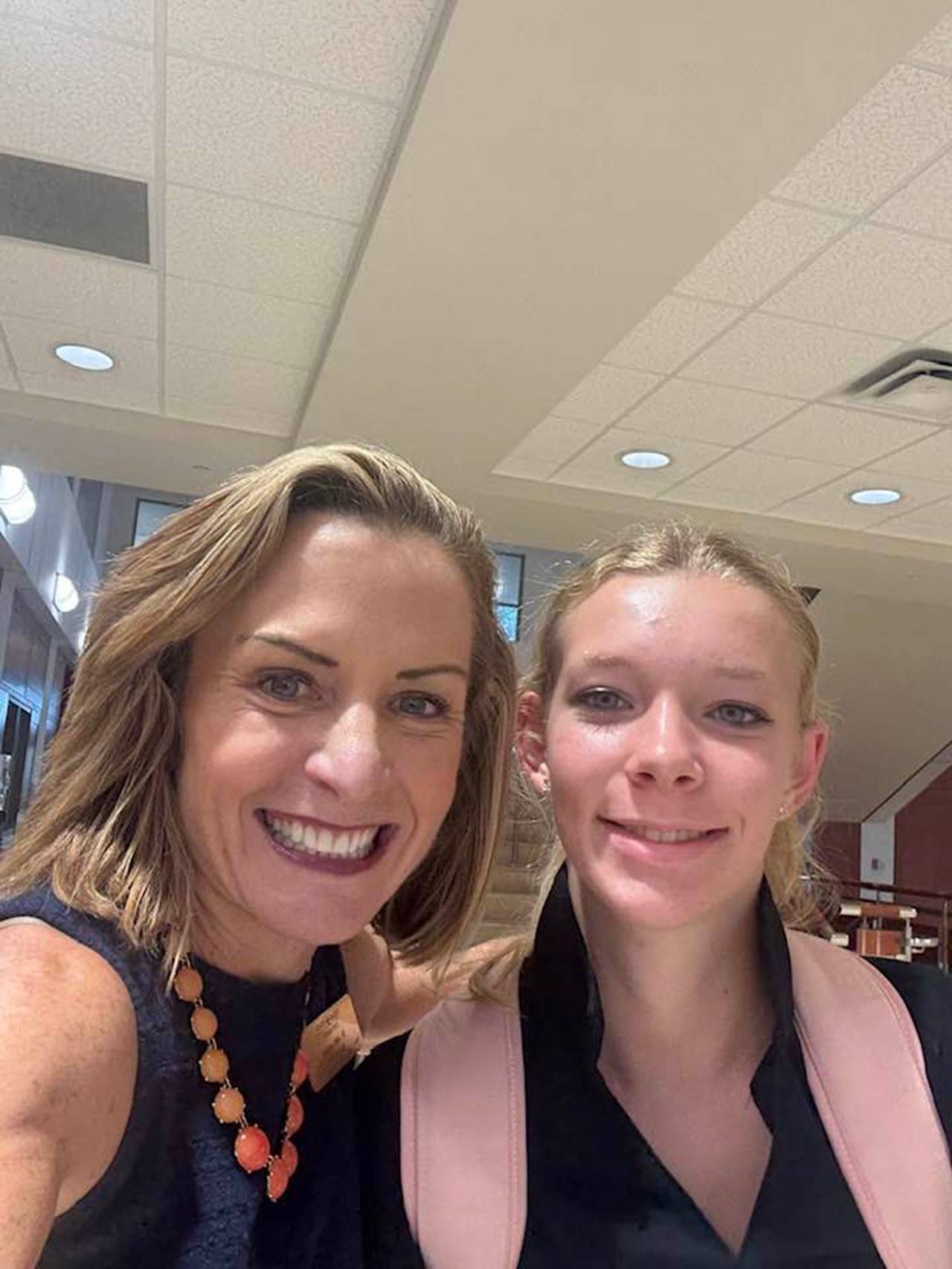 selfie with a student