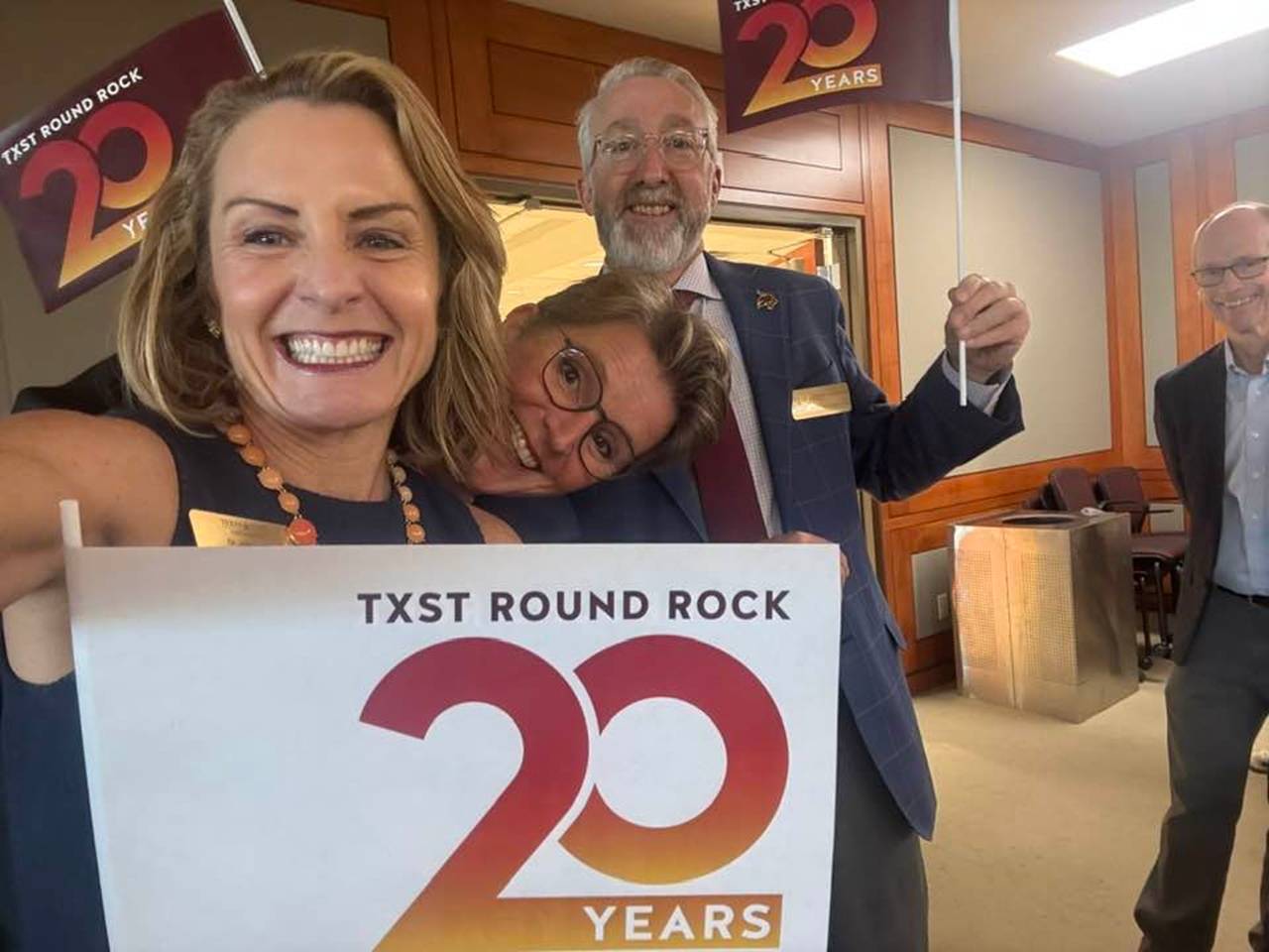 selfie with the faculty