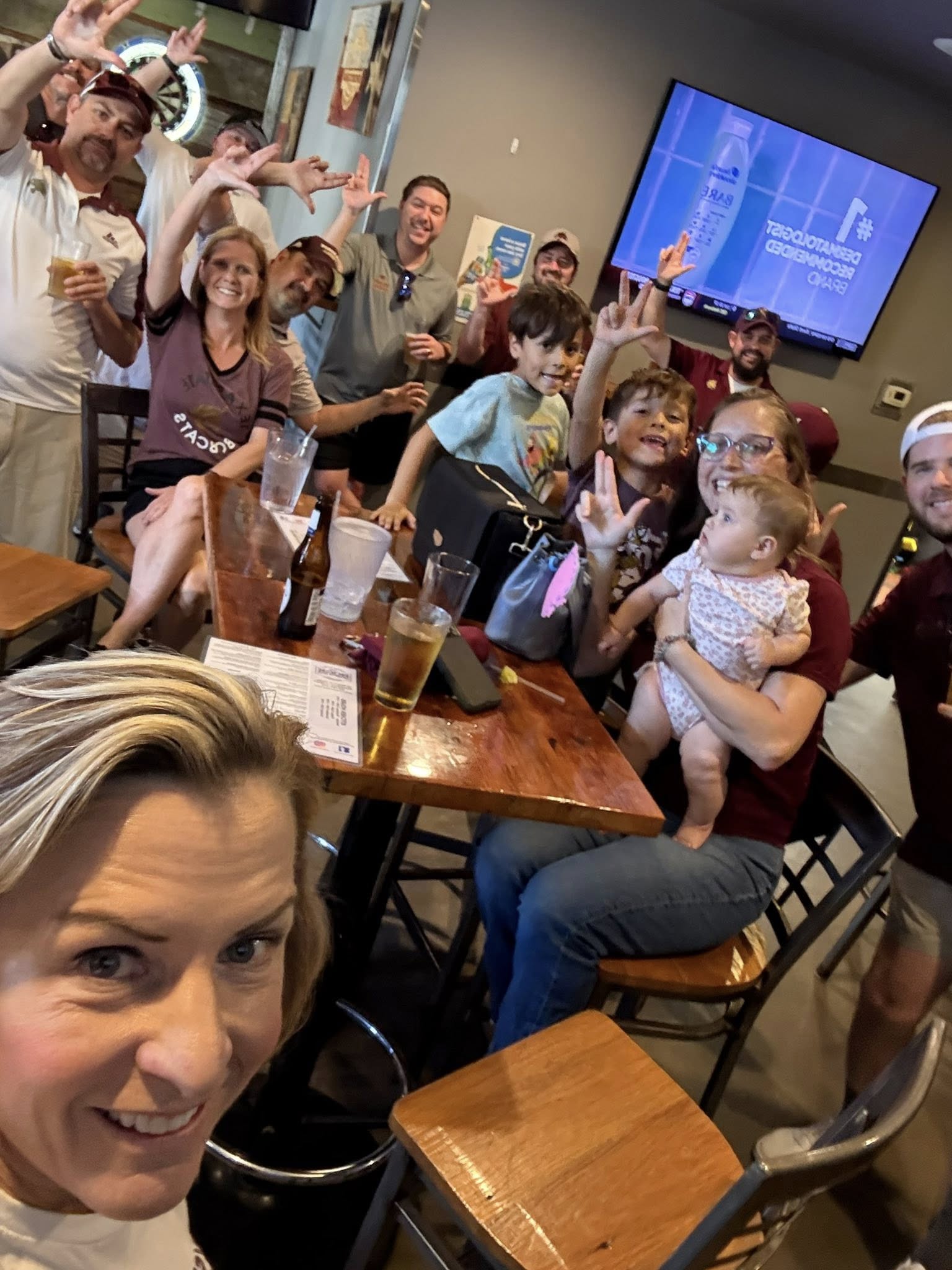 Dr. Lessiter with fans