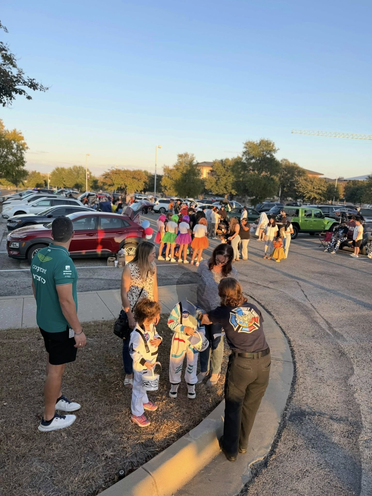kids getting some candy