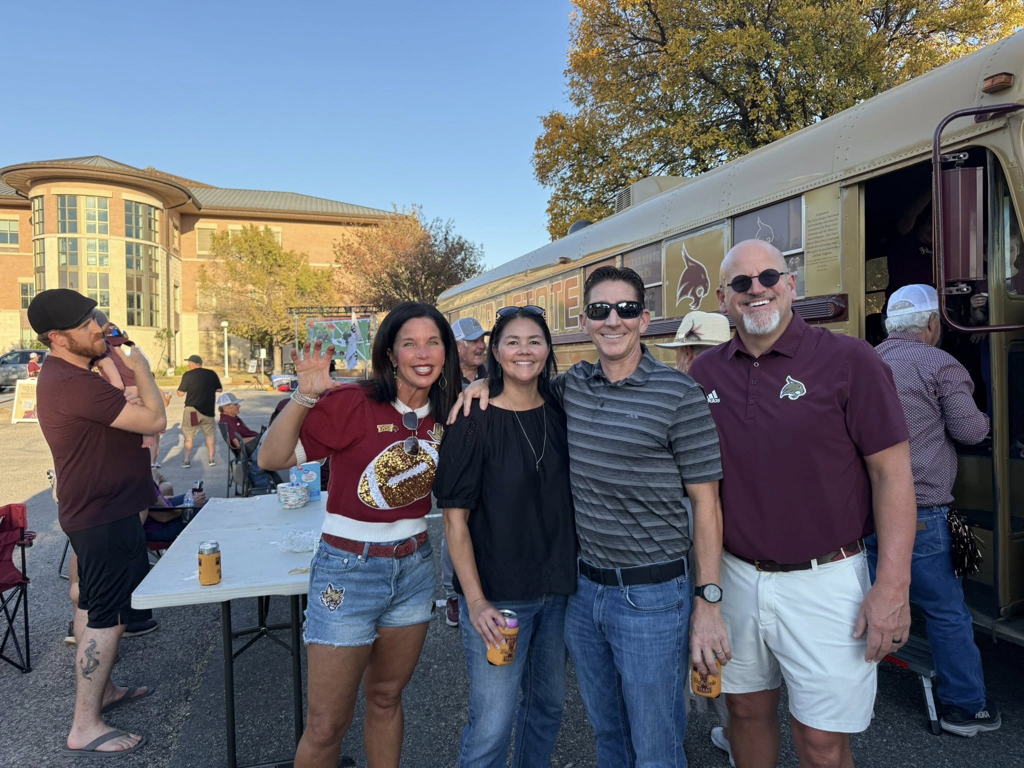 a group photo of 4 people