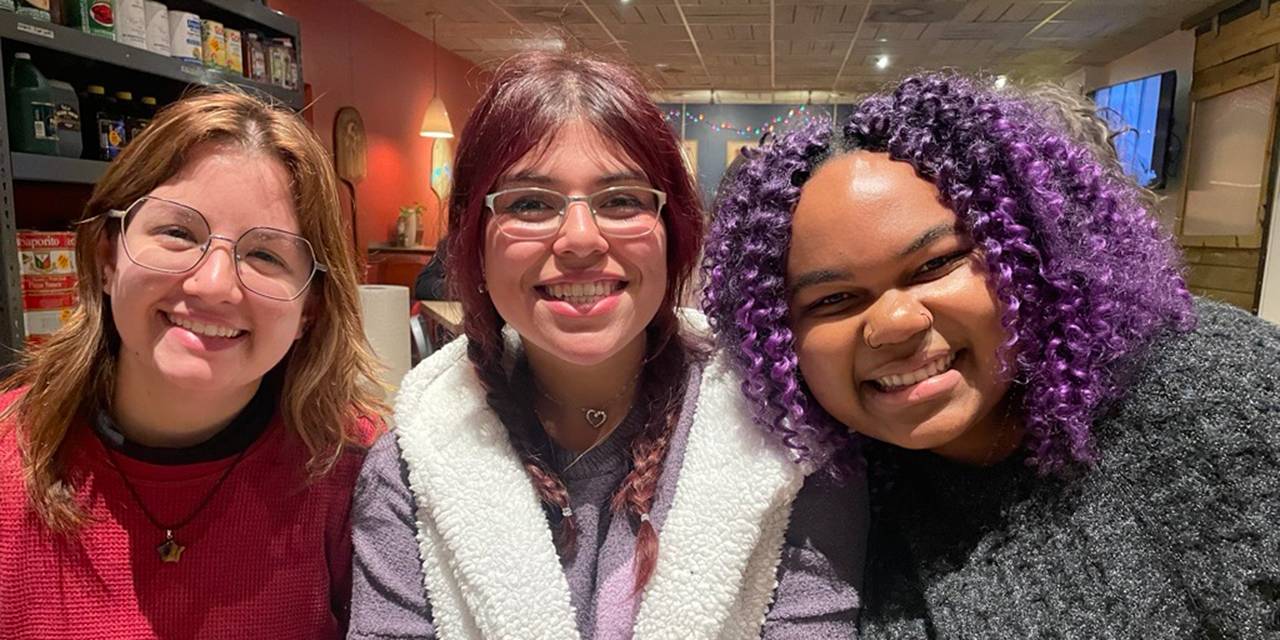 Abbey Mitchell, Jimena Rodriguez-Gamez, and Christin White.