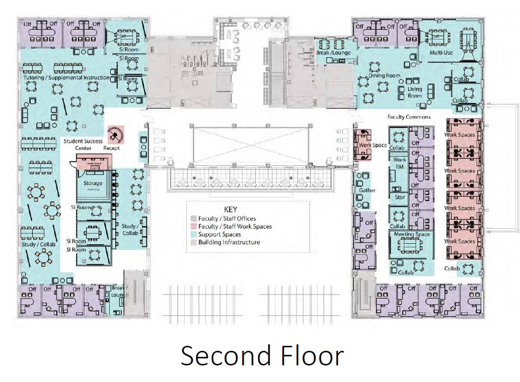 Esperanza Hall Level 2 Floor Plan Drawing