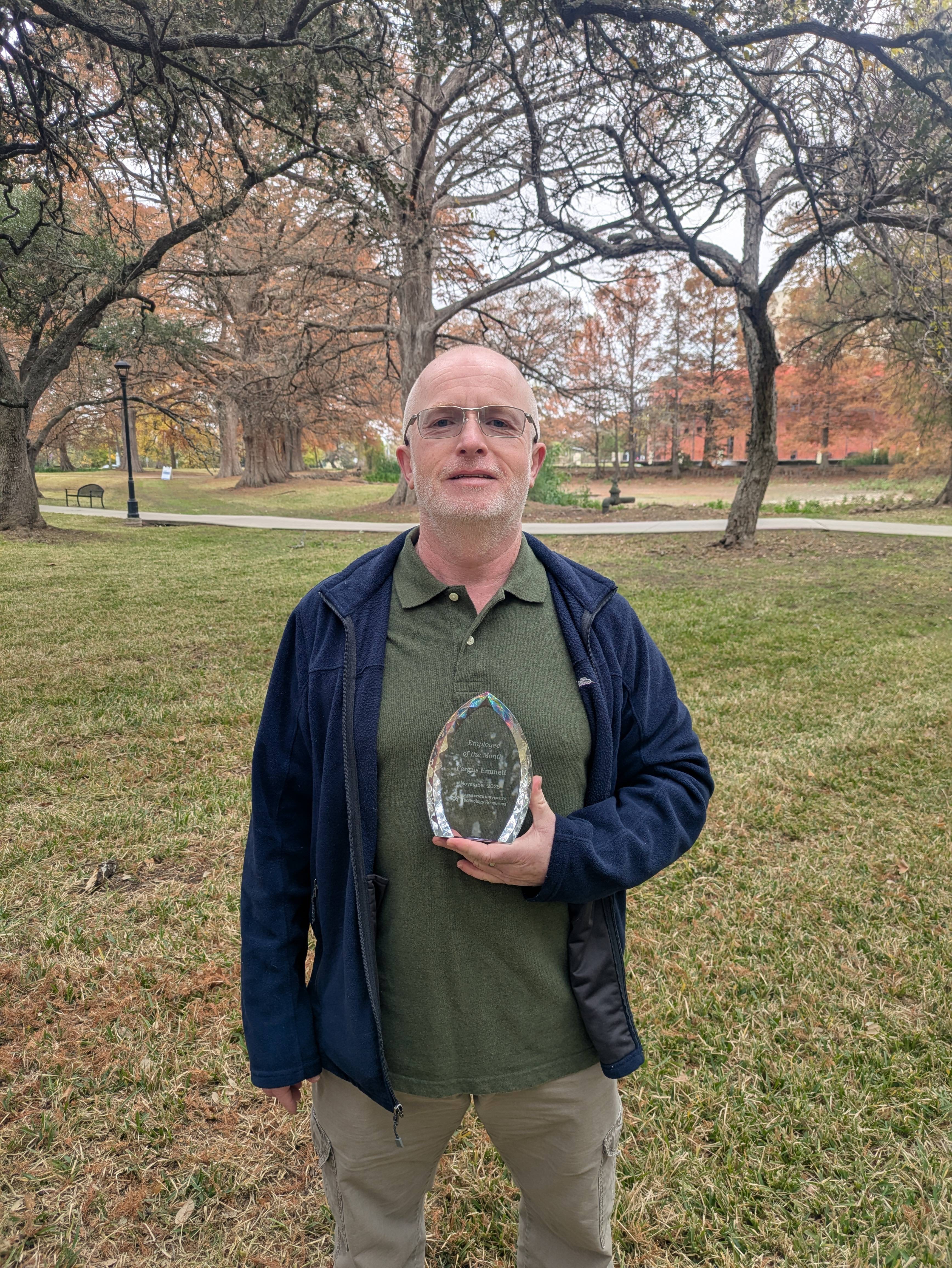 Charles Tabor Award and head shot
