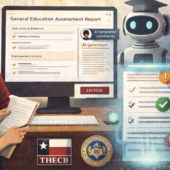 Image of a computer screen and a robot