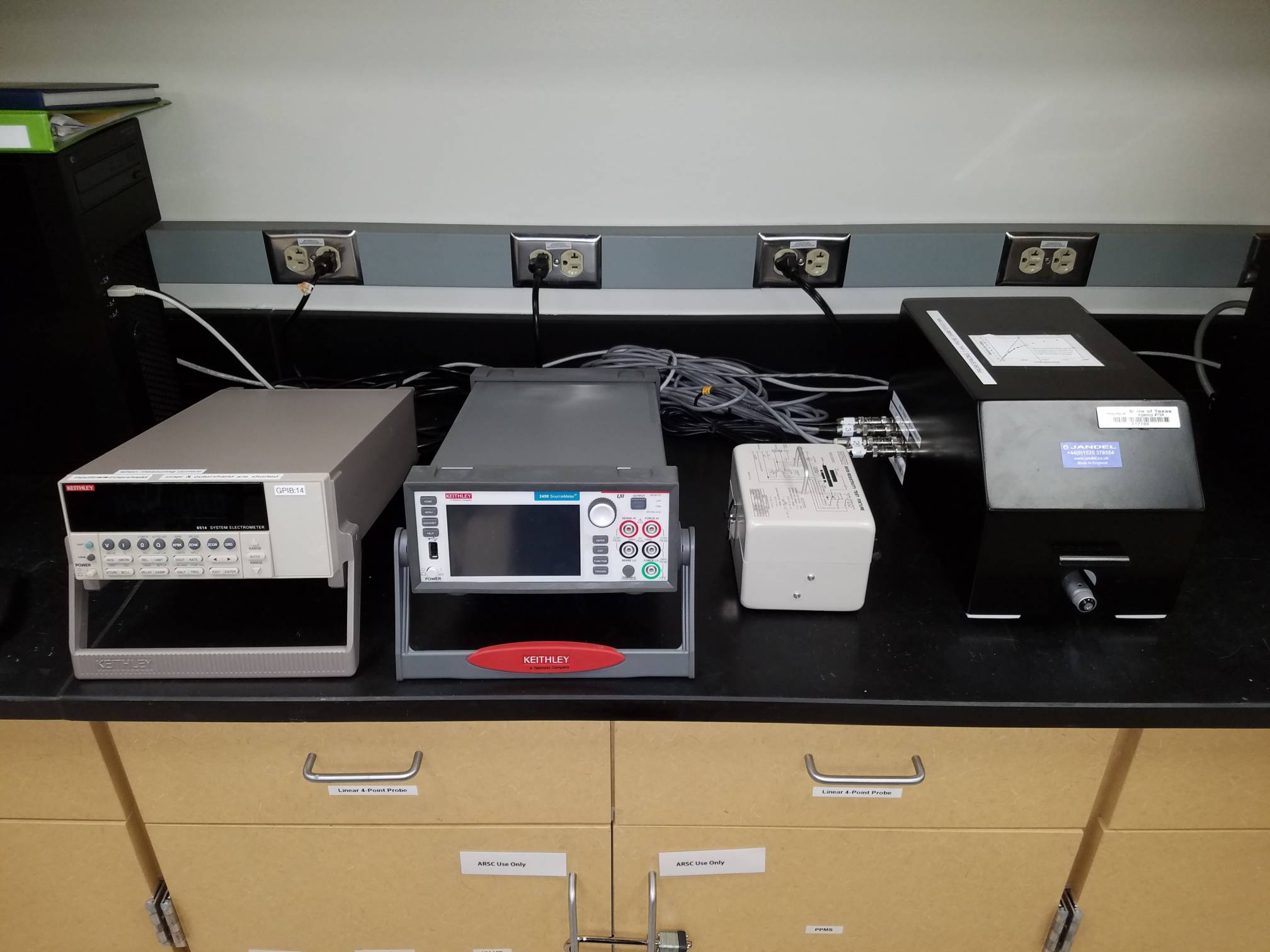 Linear four point probe