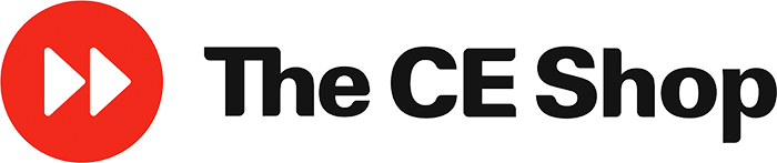 logo in black and red