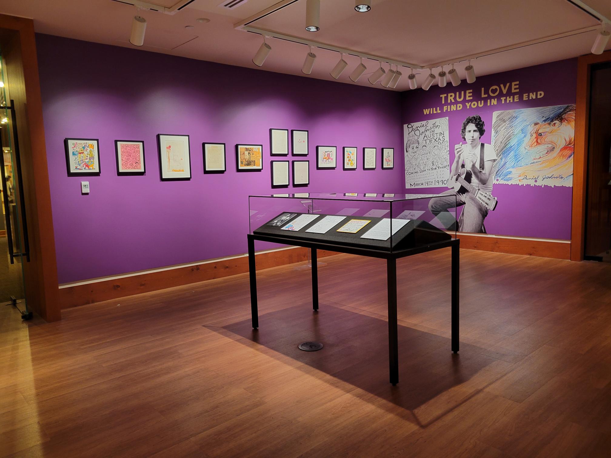 Photo of Daniel Johnston exhibit