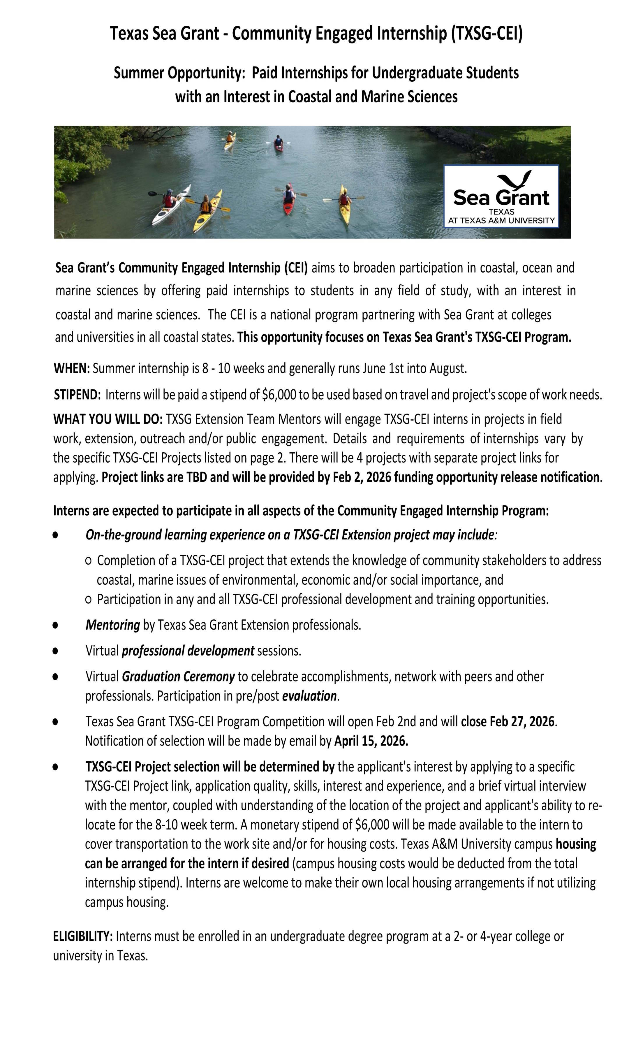 poster paid summer undergraduate research internship