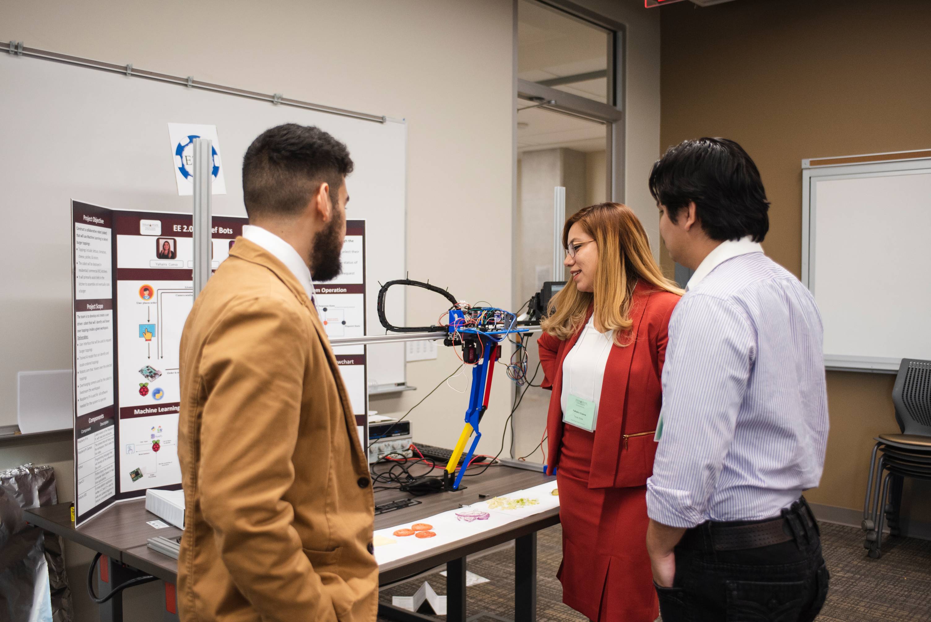 people using equipment in a science lab