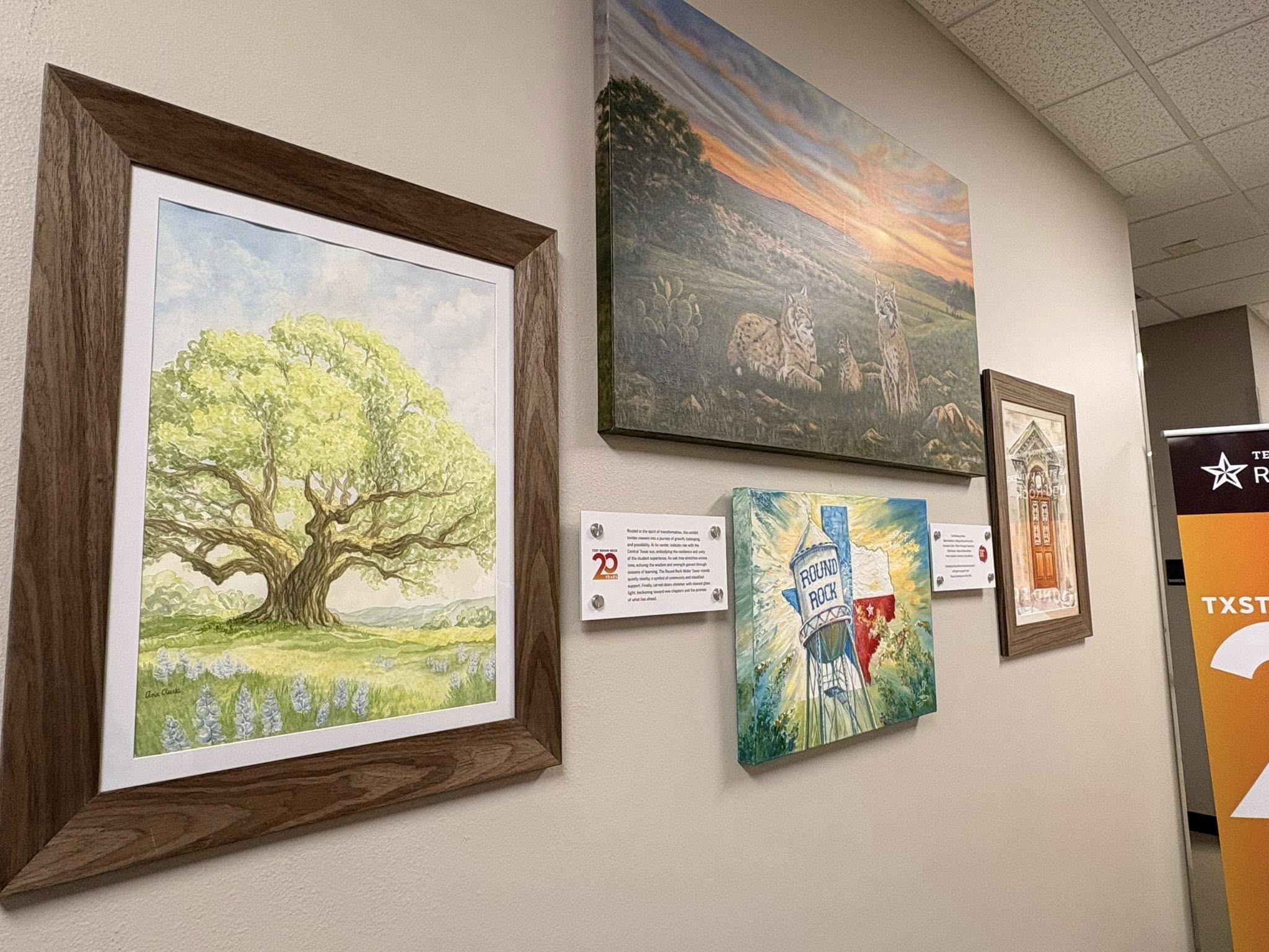 paintings on the wall