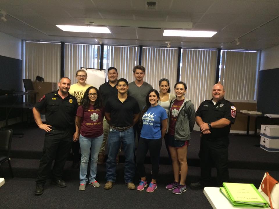 Explorers being certified as CPR instructors