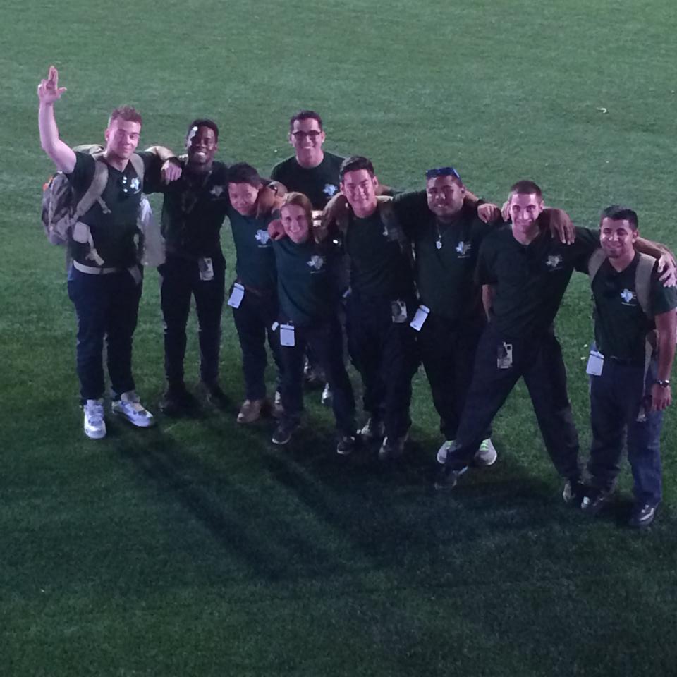 Medical Explorers serving as a CERT crew for Football games