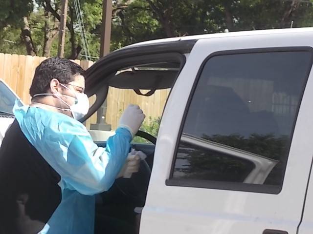Managing a drive-through Covid-19 testing center for Hays County CERT