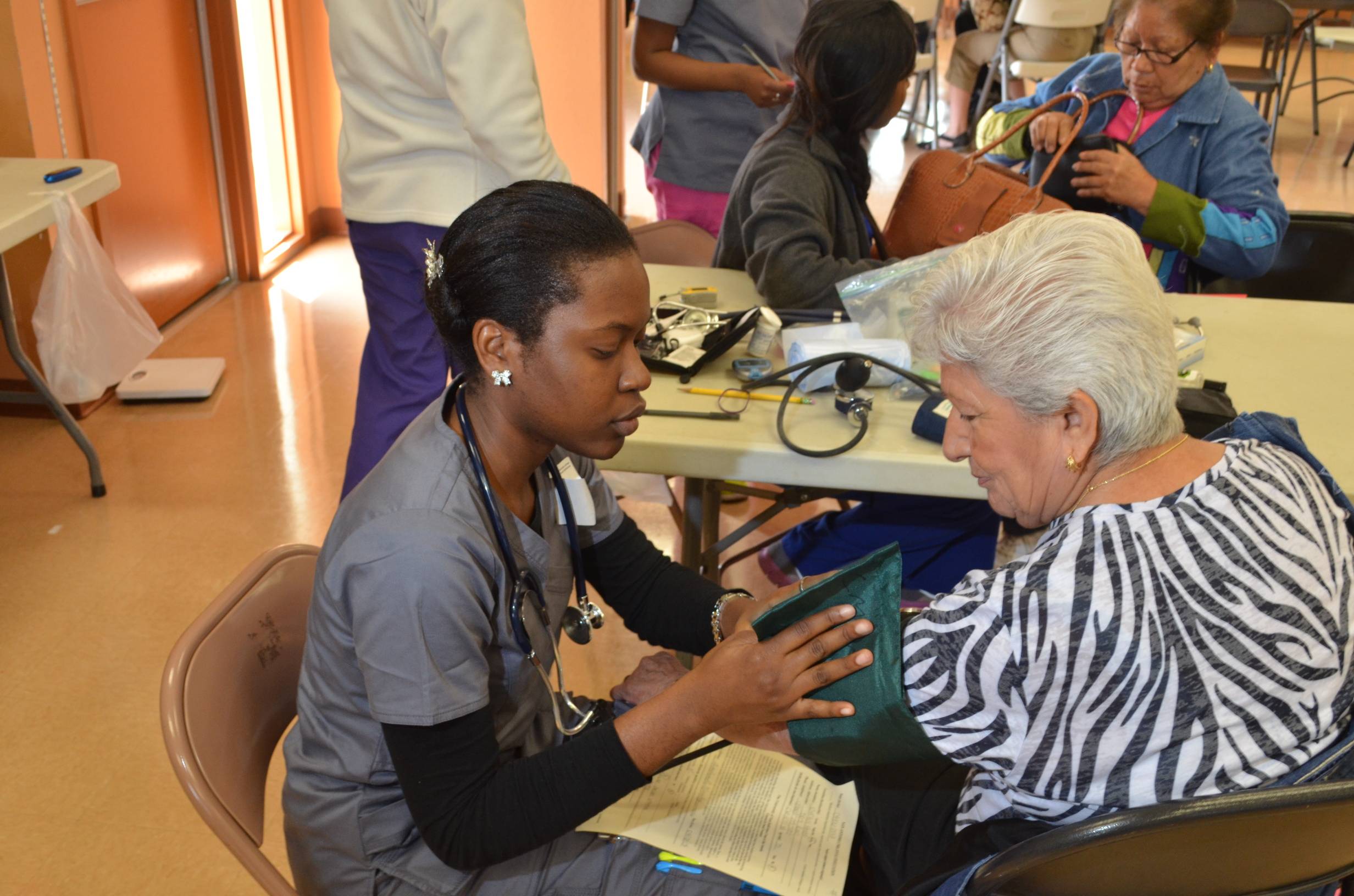 Medical Explorer measuring Blood Pressure