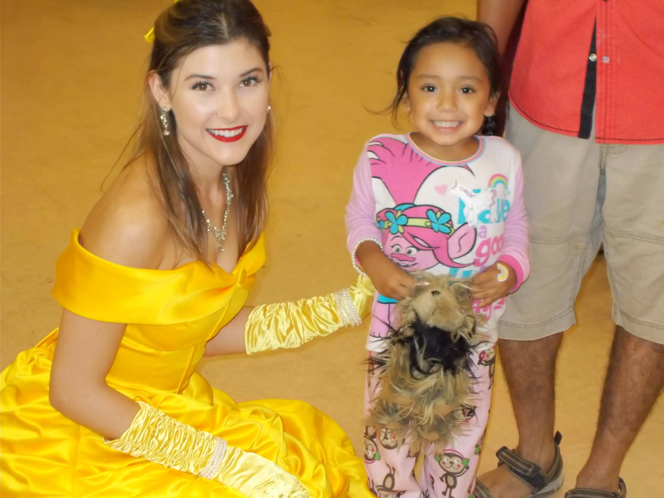 Medical Explorer dressed for our princess program serving disabled and cancer children