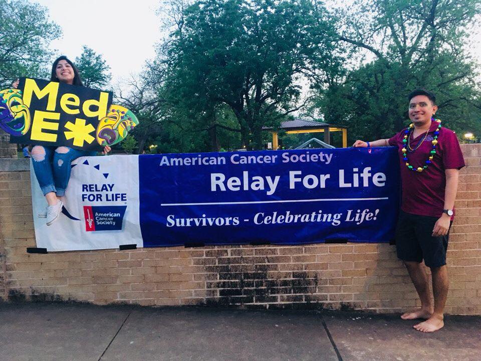 Medical Explorers volunteering with Relay for Life