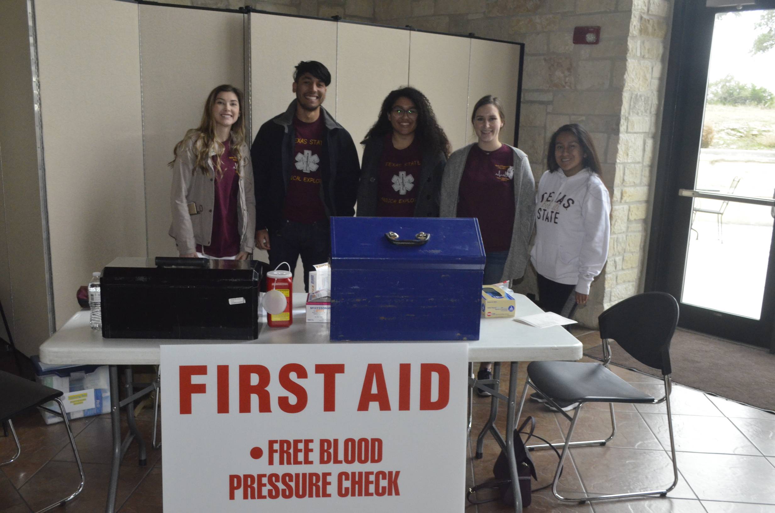 Medical Explorers Serving as Church Firs-Aid Crew