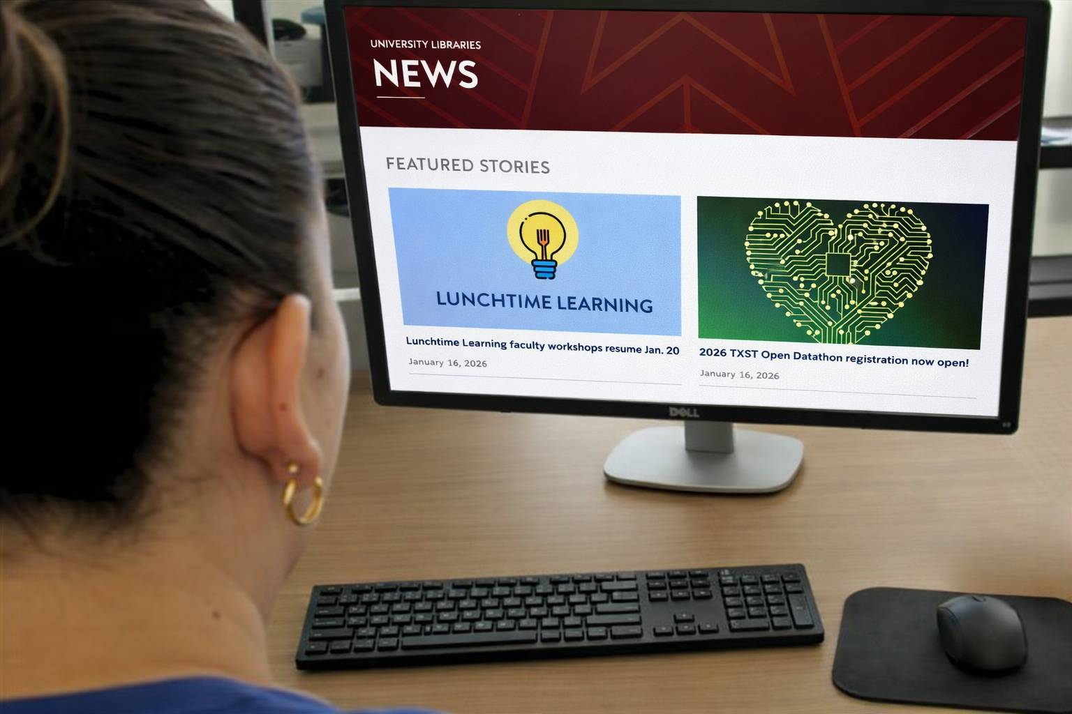 Student reading library blog