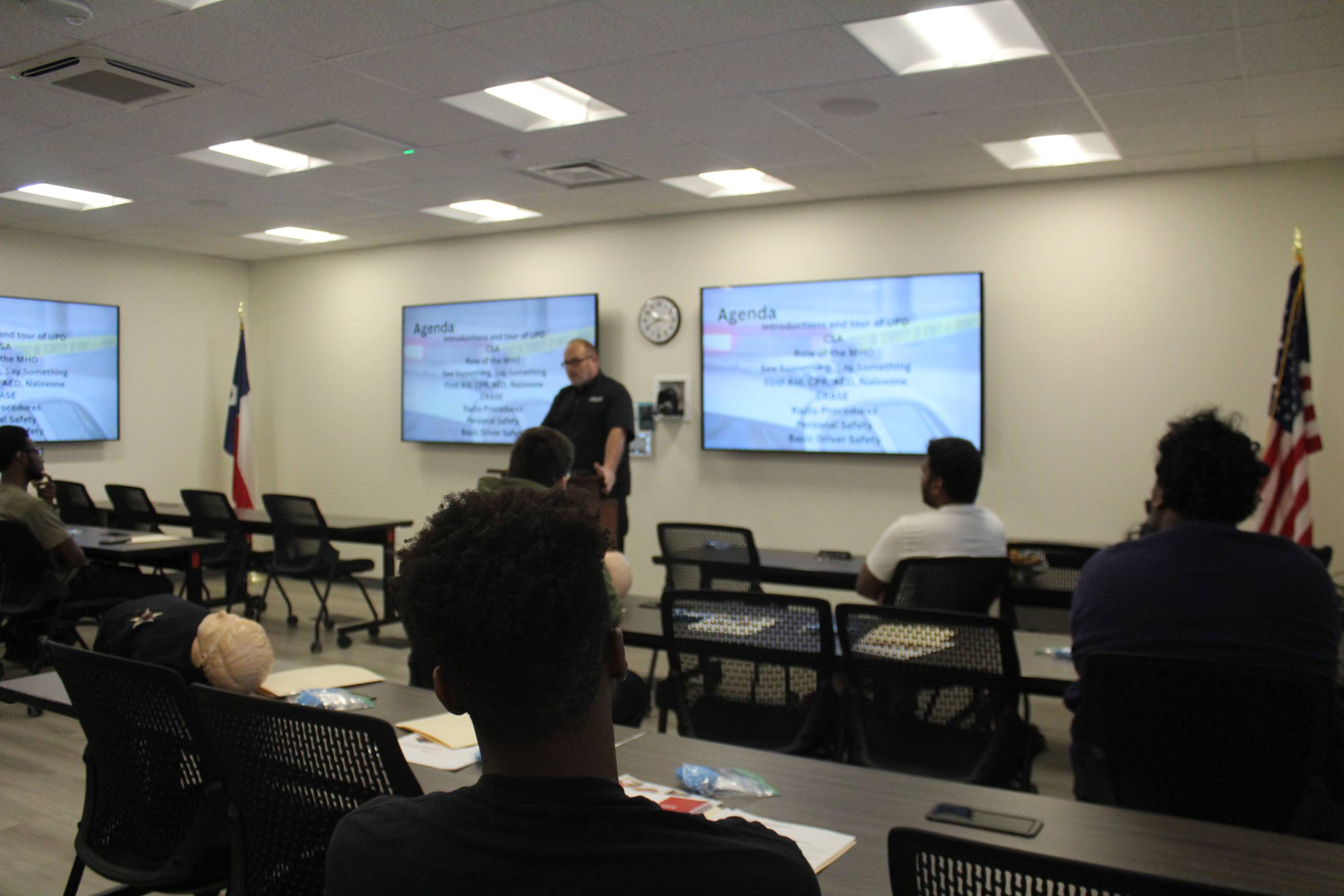 Chief teaching a class