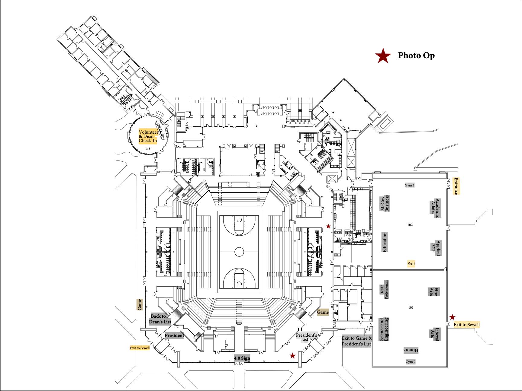 Layout of Event