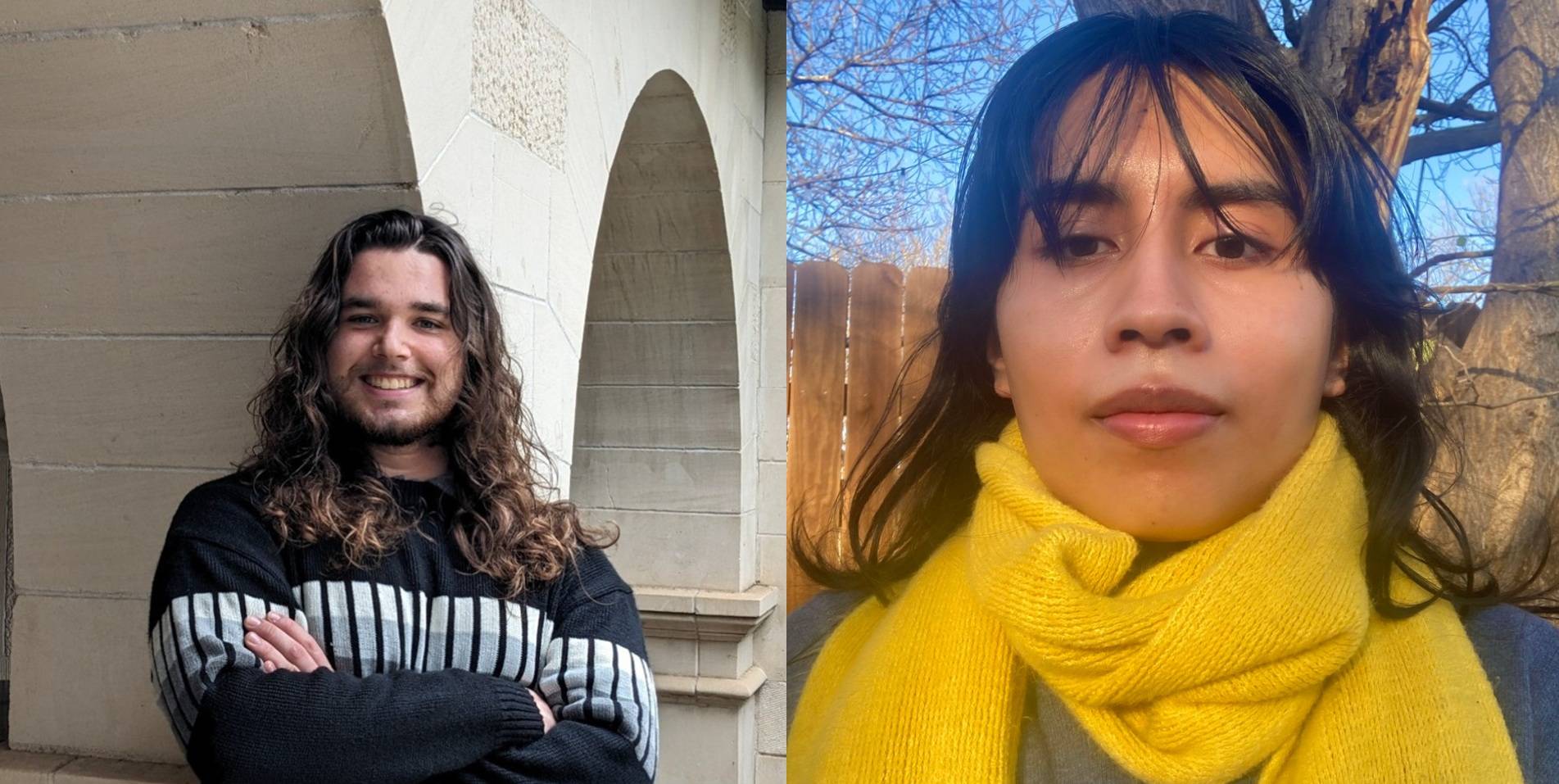 two men with long hair